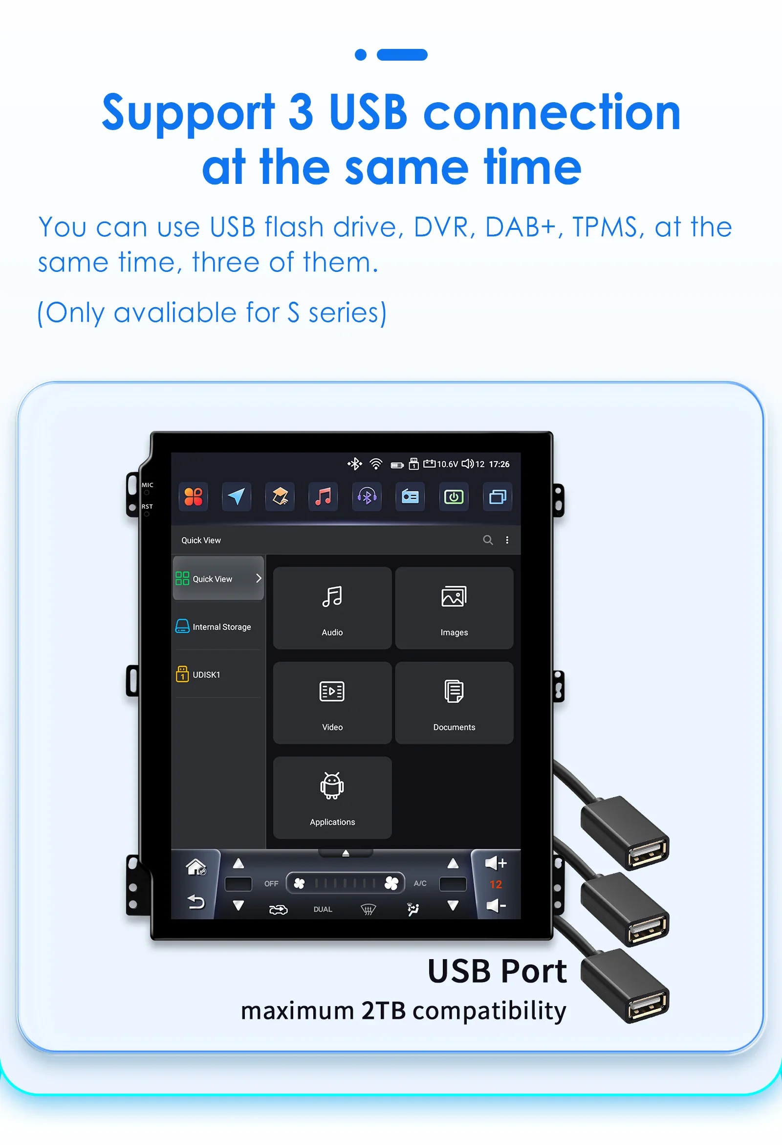 9.7" Hizpo Android13 Autoradio for Ford Tourneo Transit 2012 - 2023 Tesla Style Multimedia GPS RDS DSP 4G Carplay UI7862 360CAM