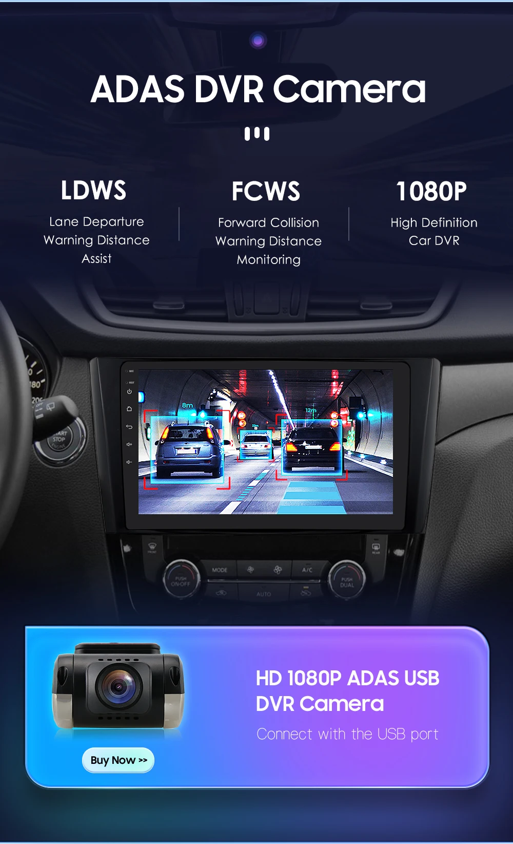 10.1" Hizpo Android13 Car Radio for Nissan Qashqai X-Trail 3 T32 2013 - 2017 Navigation GPS RDS DSP 4G BT Android Auto CarPlay