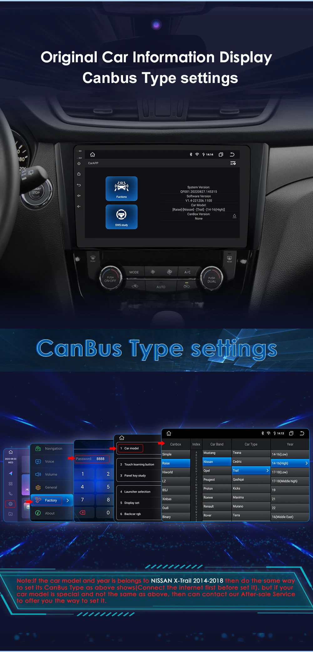10.1" Hizpo Android13 Car Radio for Nissan Qashqai X-Trail 3 T32 2013 - 2017 Navigation GPS RDS DSP 4G BT Android Auto CarPlay