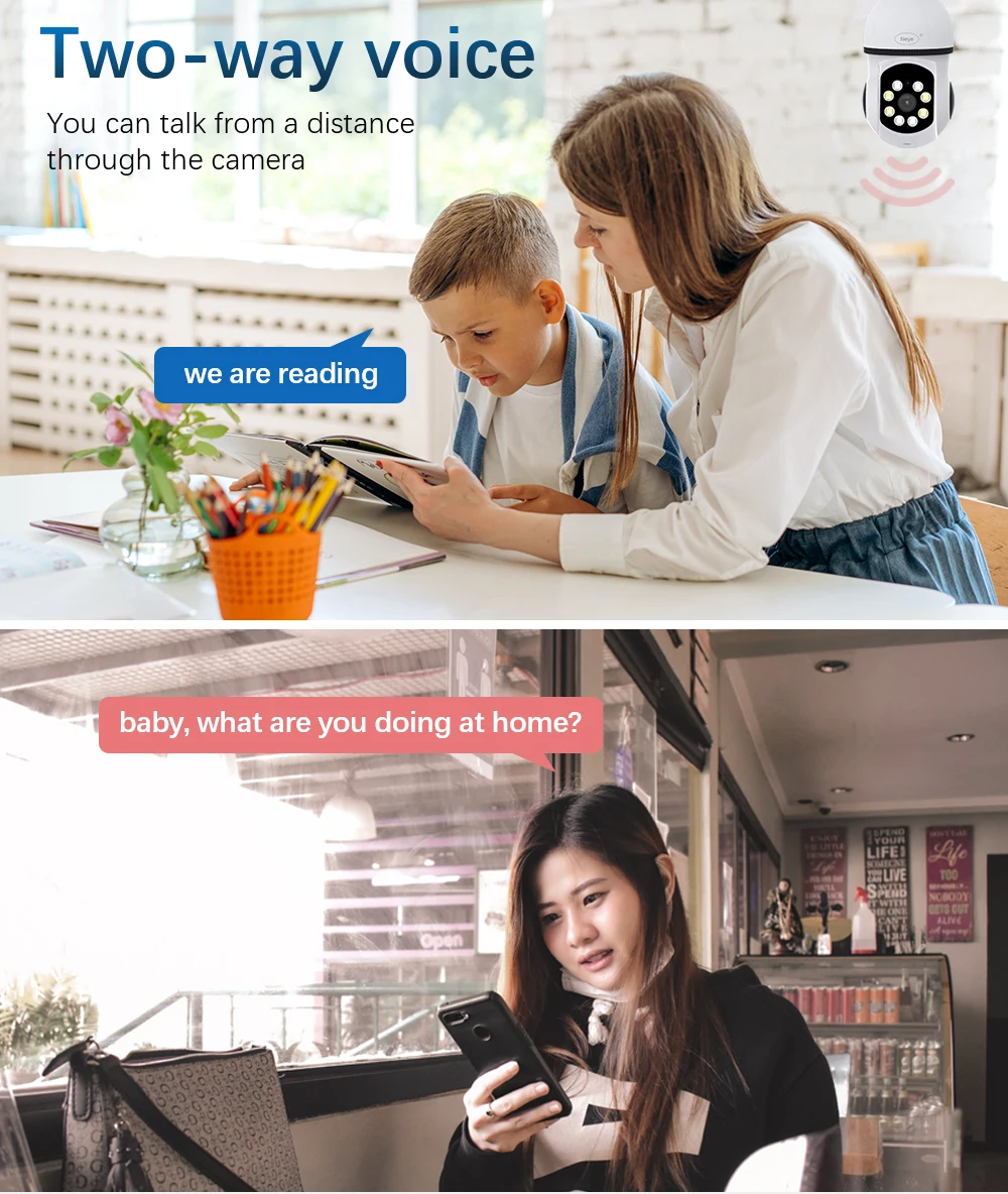 5GWiFi e27 Bulb Camera Indoor Monitoring Home Security Baby Monitor Full Color Automatic Human Tracking Safety Protector