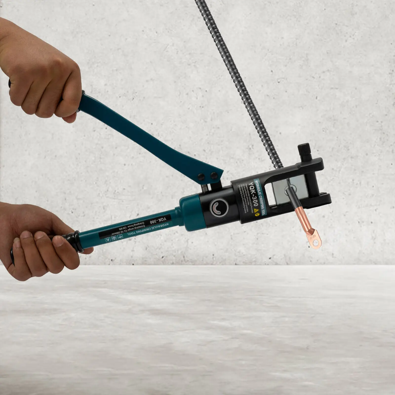 Hydraulic Crimping Gripper 16 to 300mm ² Crimping Latticing Hand Operated Hydraulic Crimping Tool with 11 Pairs of Dies