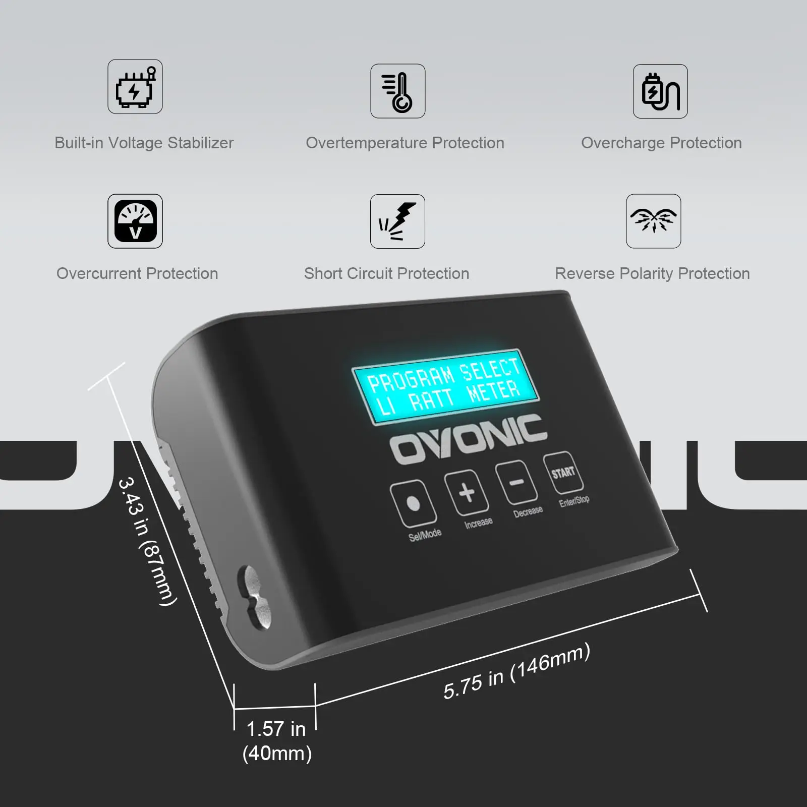Mate1 RC Charger 100 W 10 A Smart RC Charger with XT60 Balance and Compatible with 2-6s LiIon/LiPo/Life 3-18S NiMH Various Mode