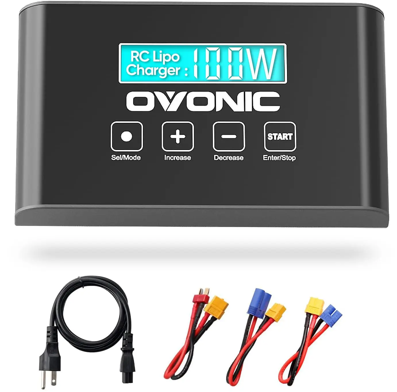 Mate1 RC Charger 100 W 10 A Smart RC Charger with XT60 Balance and Compatible with 2-6s LiIon/LiPo/Life 3-18S NiMH Various Mode