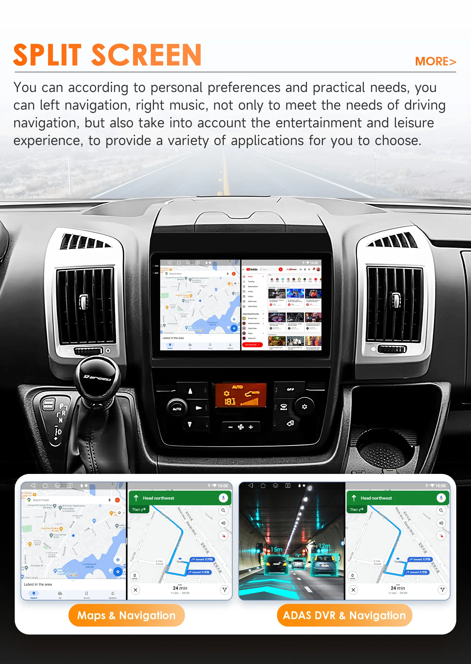 Hizpo Car Radio For Fiat Ducato 3 Citroen Jumper 2 Peugeot Boxer 2 2016 - 2022 Carplay Multimedia Autoradio Navigation Stereo 4G