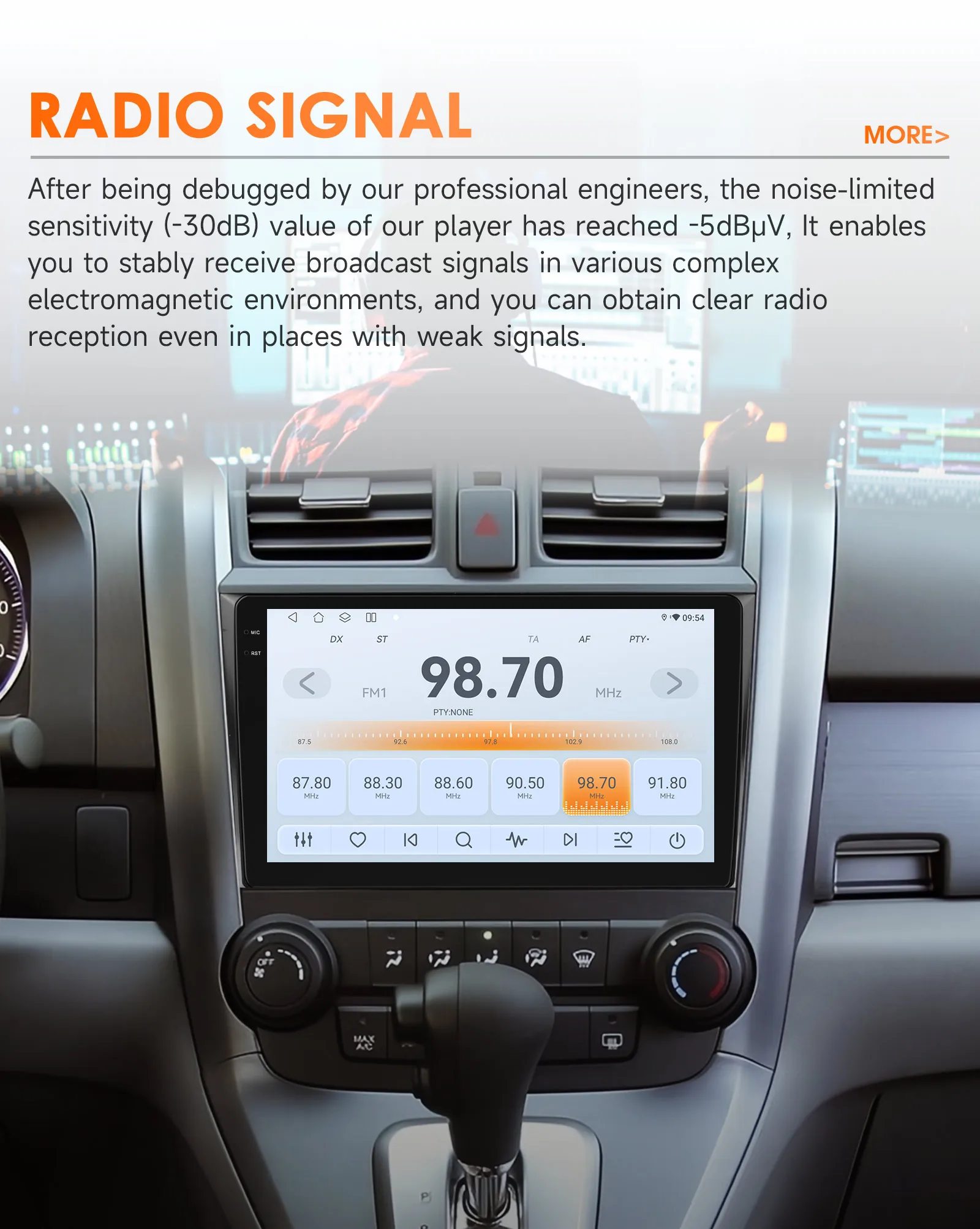 9" Hizpo 2Din Android14 Car Radio for Honda CRV CR-V 2007 - 2011 4G BT CarPlay Android Auto RDS DSP GPS Snapdragon 6115 360° CAM