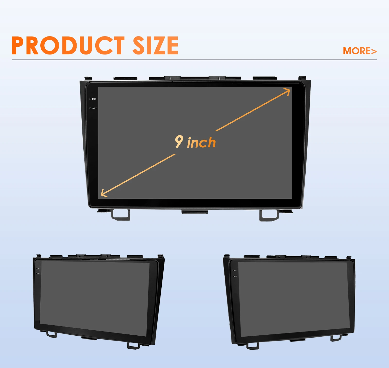9" Hizpo 2Din Android14 Car Radio for Honda CRV CR-V 2007 - 2011 4G BT CarPlay Android Auto RDS DSP GPS Snapdragon 6115 360° CAM