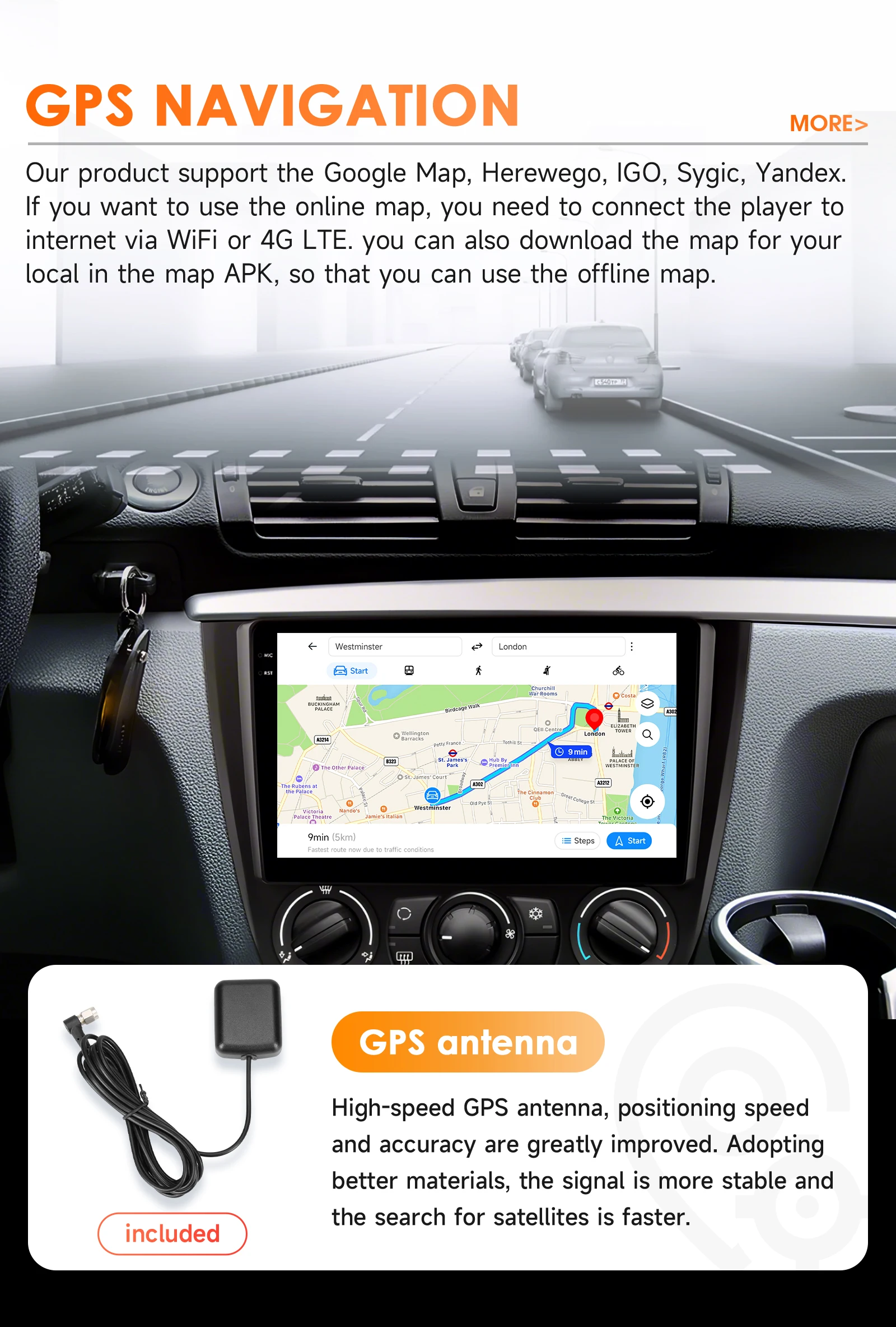 Hizpo Android 14 Car Multimedia Radio For BMW 1-Series 1 Series E87 E81 E82 E88 2004 - 2011 4G GPS Video PLayer Navi Carplay DSP