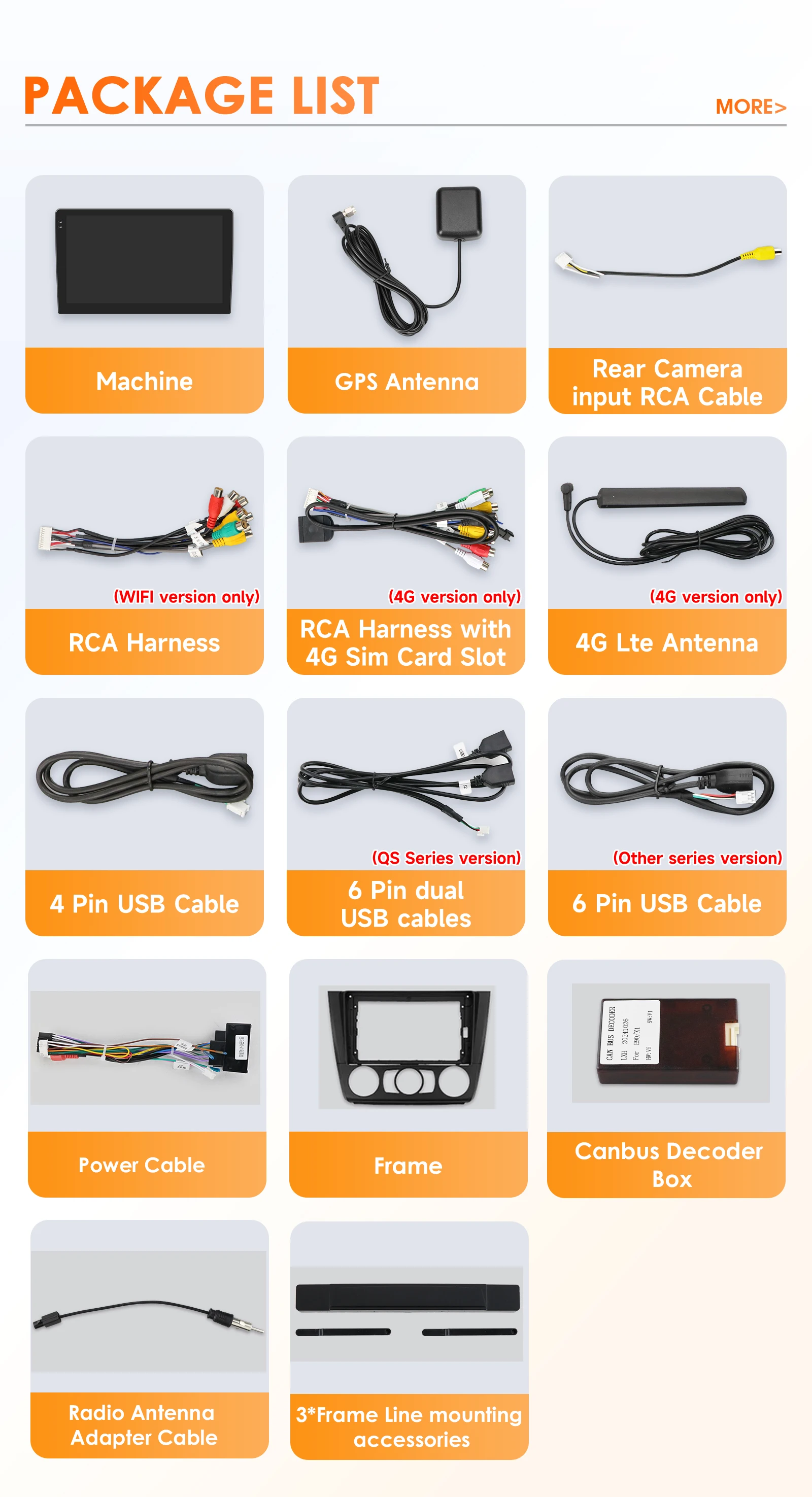Hizpo Android 14 Car Multimedia Radio For BMW 1-Series 1 Series E87 E81 E82 E88 2004 - 2011 4G GPS Video PLayer Navi Carplay DSP