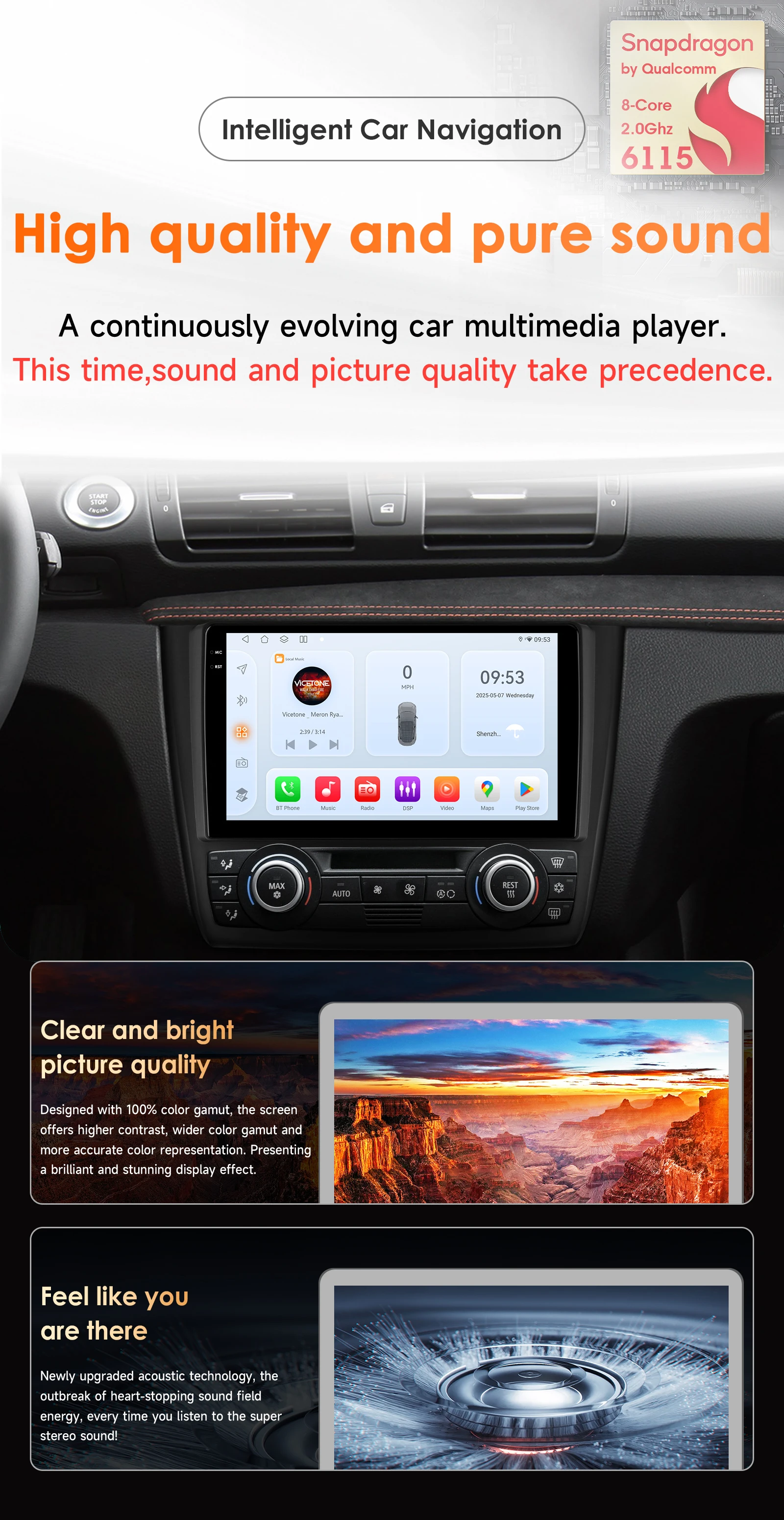 Hizpo Android 14 Car Multimedia Radio For BMW 1-Series 1 Series E87 E81 E82 E88 2004 - 2011 4G GPS Video PLayer Navi Carplay DSP