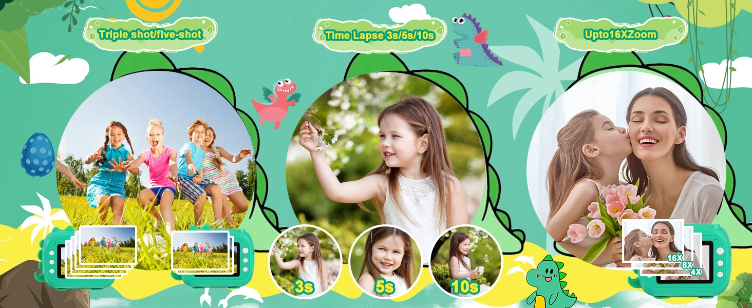 ARNSSIEN Kids Camera Instant Print,Children Digital Camera Toys with HD Video for Kids Aged 3-12.