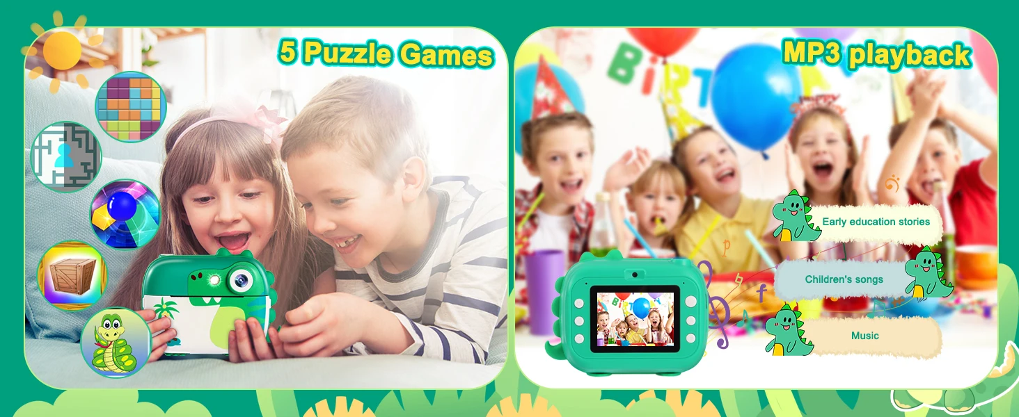 ARNSSIEN Kids Camera Instant Print,Children Digital Camera Toys with HD Video for Kids Aged 3-12.