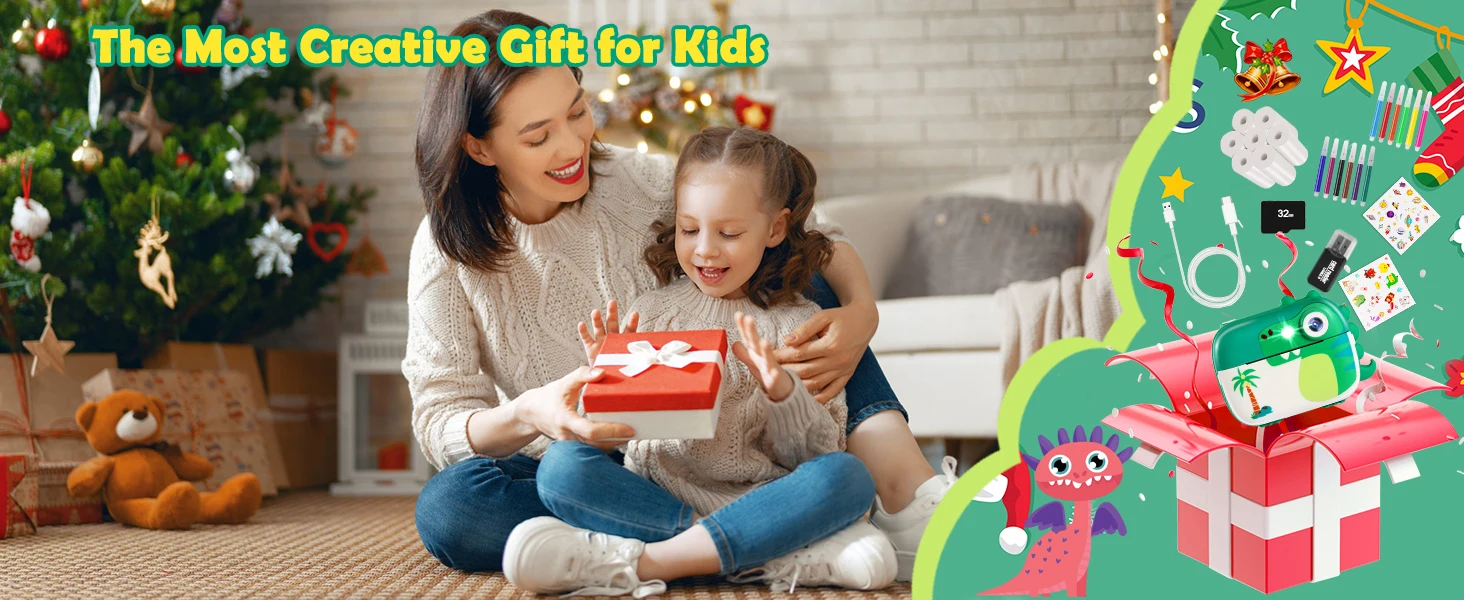 ARNSSIEN Kids Camera Instant Print,Children Digital Camera Toys with HD Video for Kids Aged 3-12.
