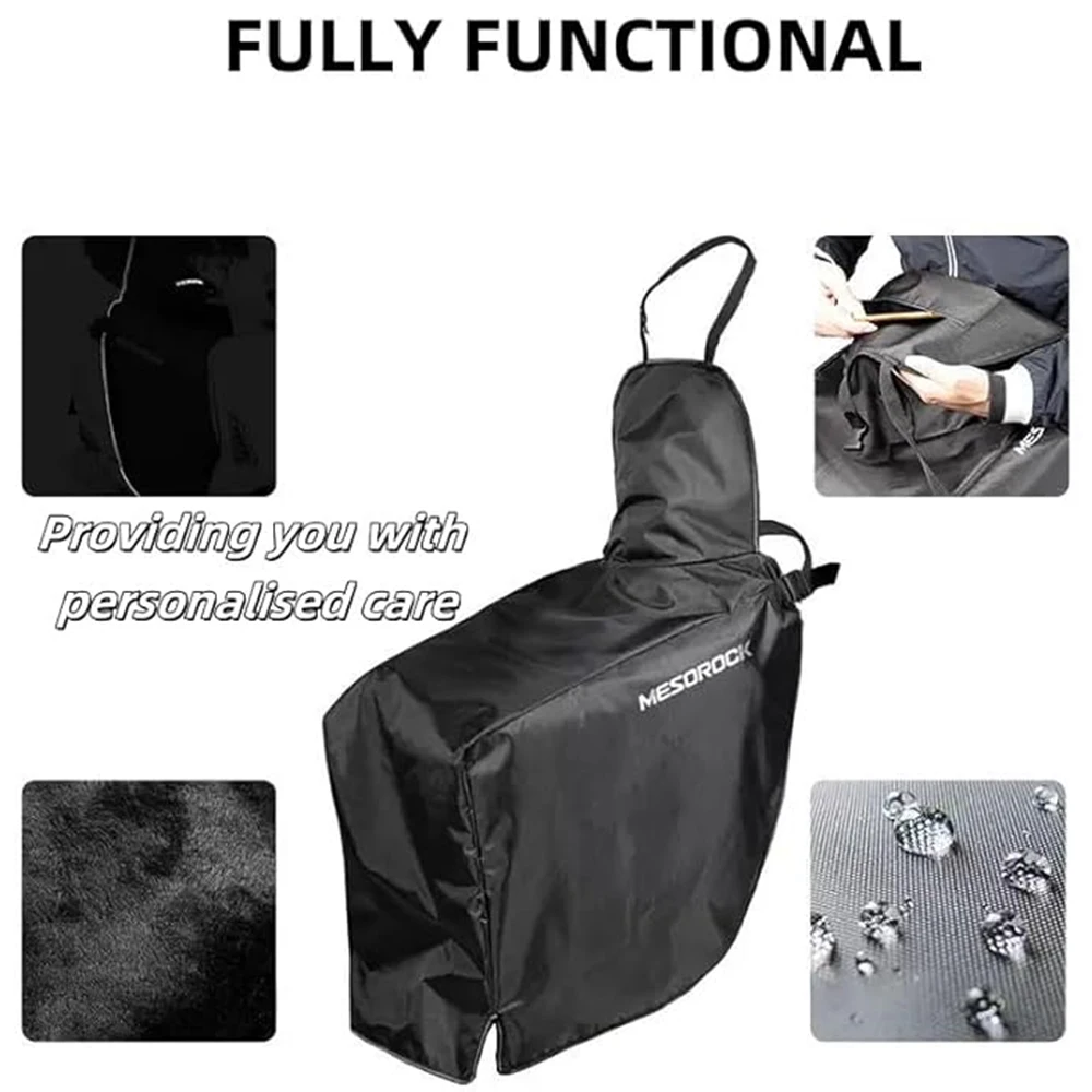 Motorcycle Leg Cover Knee Blanket Warmer Apron Fleece Lined Leg Guard Waterproof Windproof Riding Parts