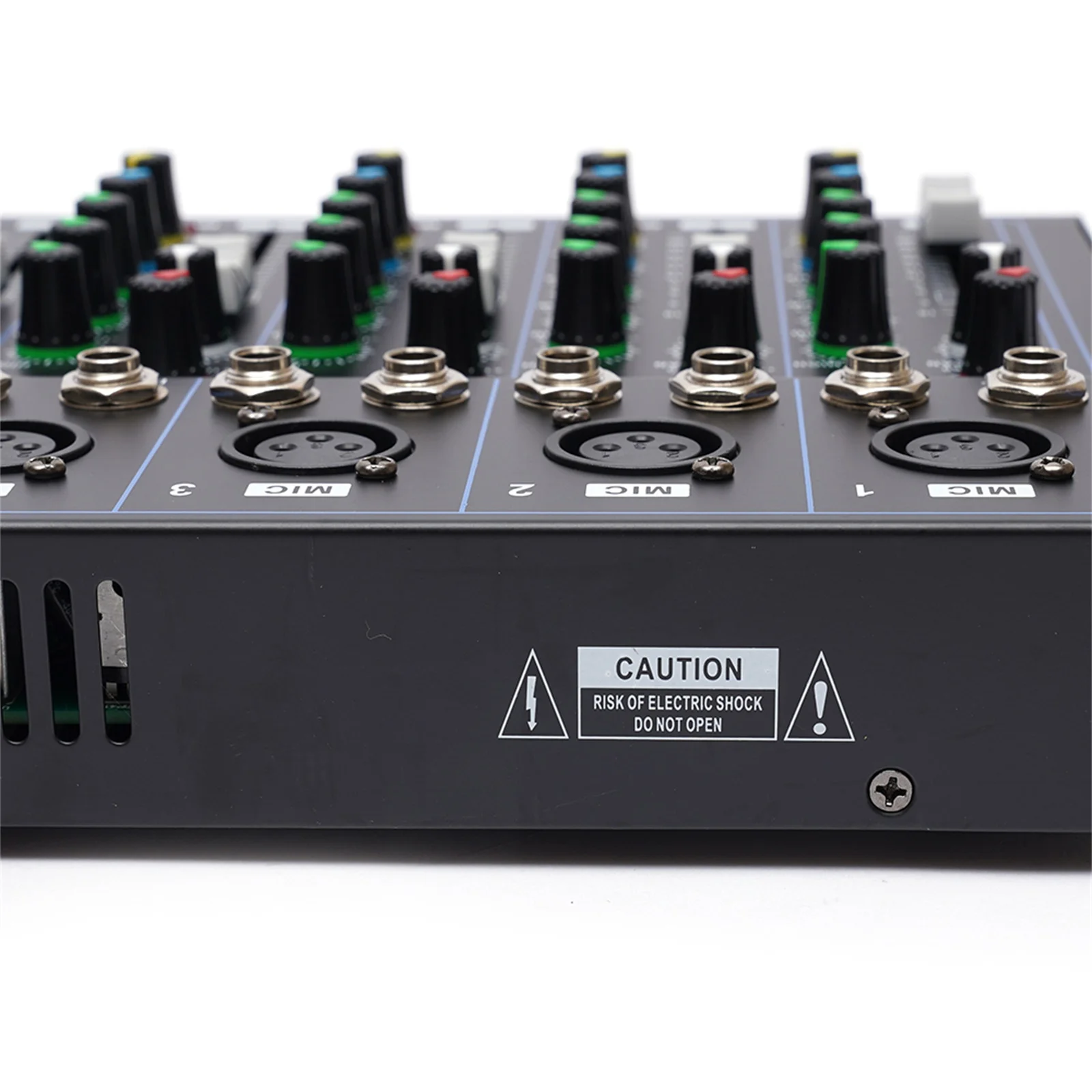 7-Kanal Professional Audio-Mixer, 7 Kanal Sound Mixing Console Digitaler Audio Mixer Stereo DJ Mixer Soundboard Konsole