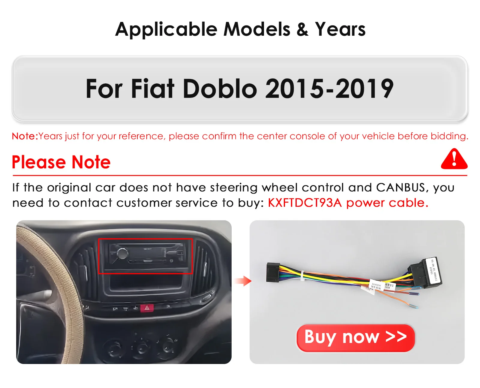 Hizpo AI Voice Autoradio Radio For Fiat Doblo 2015 - 2019 4G Car Multimedia GPS 2din Wireless CarPlay Android Auto Navigation BT