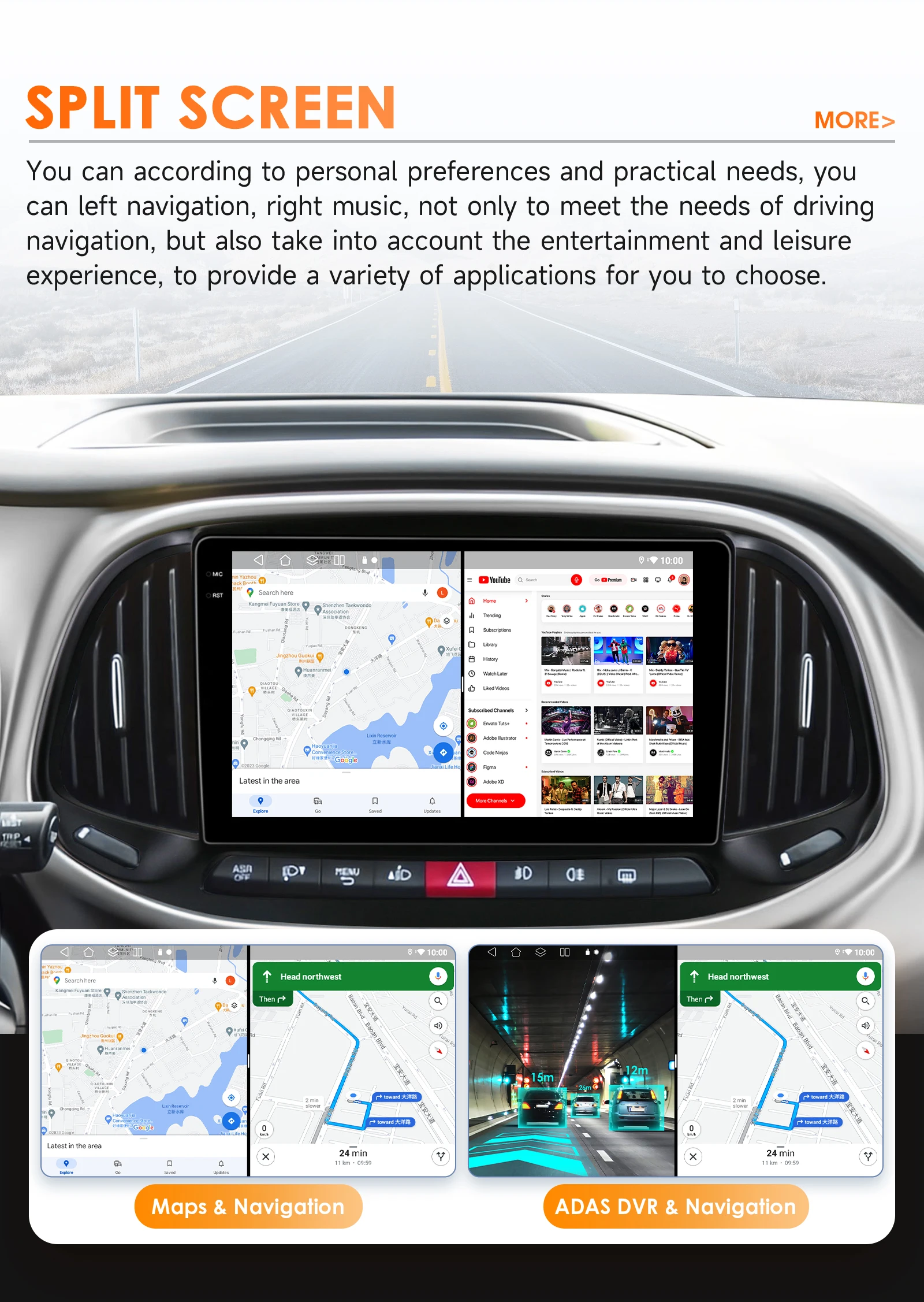 Hizpo AI Voice Autoradio Radio For Fiat Doblo 2015 - 2019 4G Car Multimedia GPS 2din Wireless CarPlay Android Auto Navigation BT