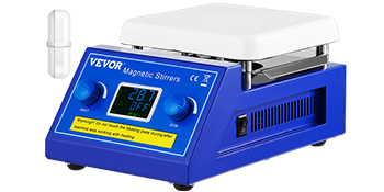 SucceBuy 2/5L Magnetic Stirrer Hot Plate Drink Agitator Vortex Mixer Shaker W/ Stir Bar Digital Display Portable Blender for Lab