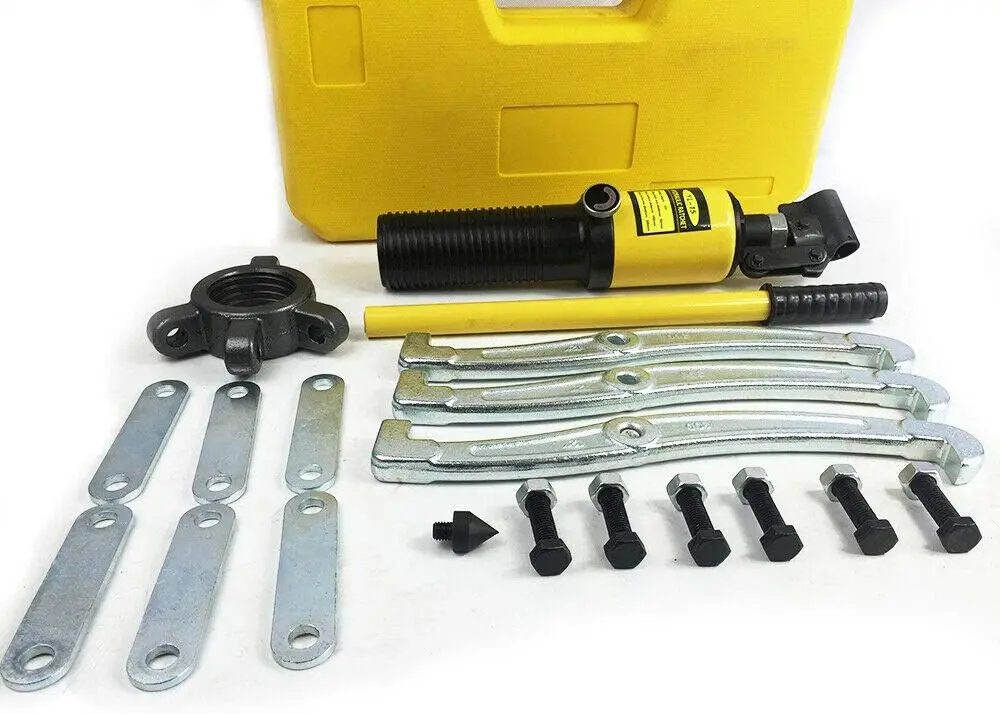 Puller Hydraulic 15 Ton Hydraulic Power Device Wheel Hub Puller Extractor Set Bearing Puller Tool Kit (300 mm)