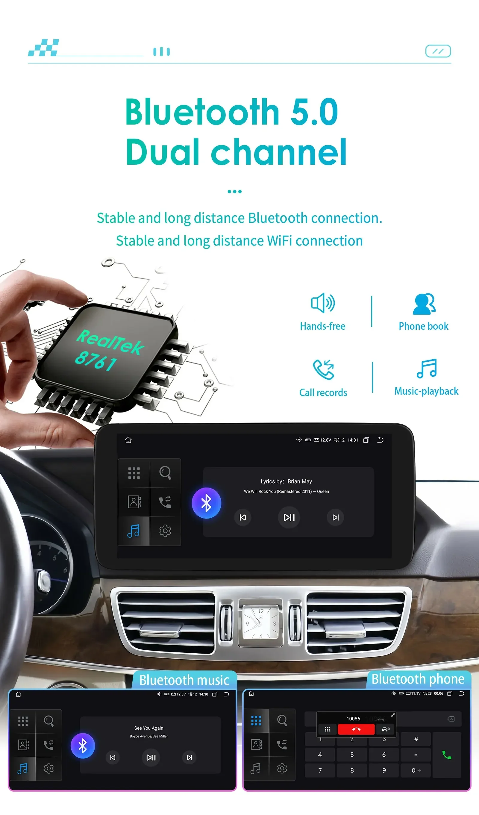 Hizpo Android Auto Car Radio for Mercedes Benz W212 E-Class NTG 4.0/4.5/5.0 E200 E230 E260 E300 S212 CarPlay Intelligent System