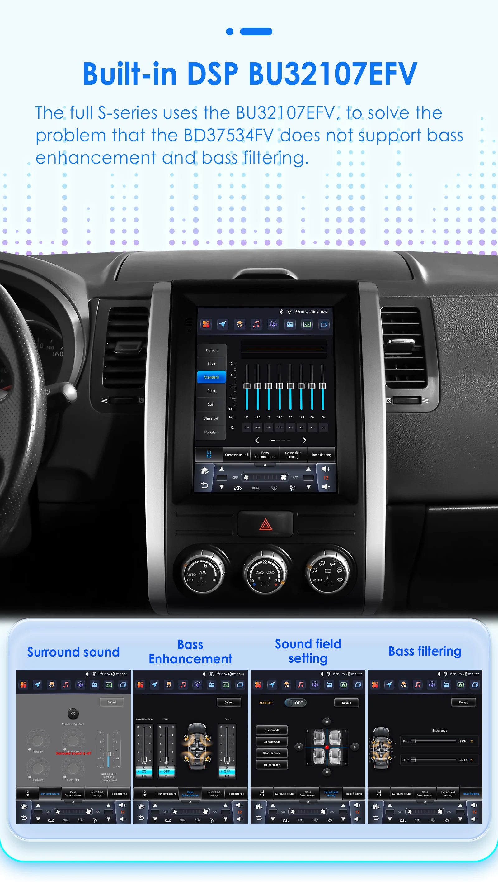 OSSURET 9.7''Android 13 Car Radio for Nissan X-Trail X Trail 2 T31 MX6 2007-2015 Multimedia Stereo 2Din Vertical Screen Carplay
