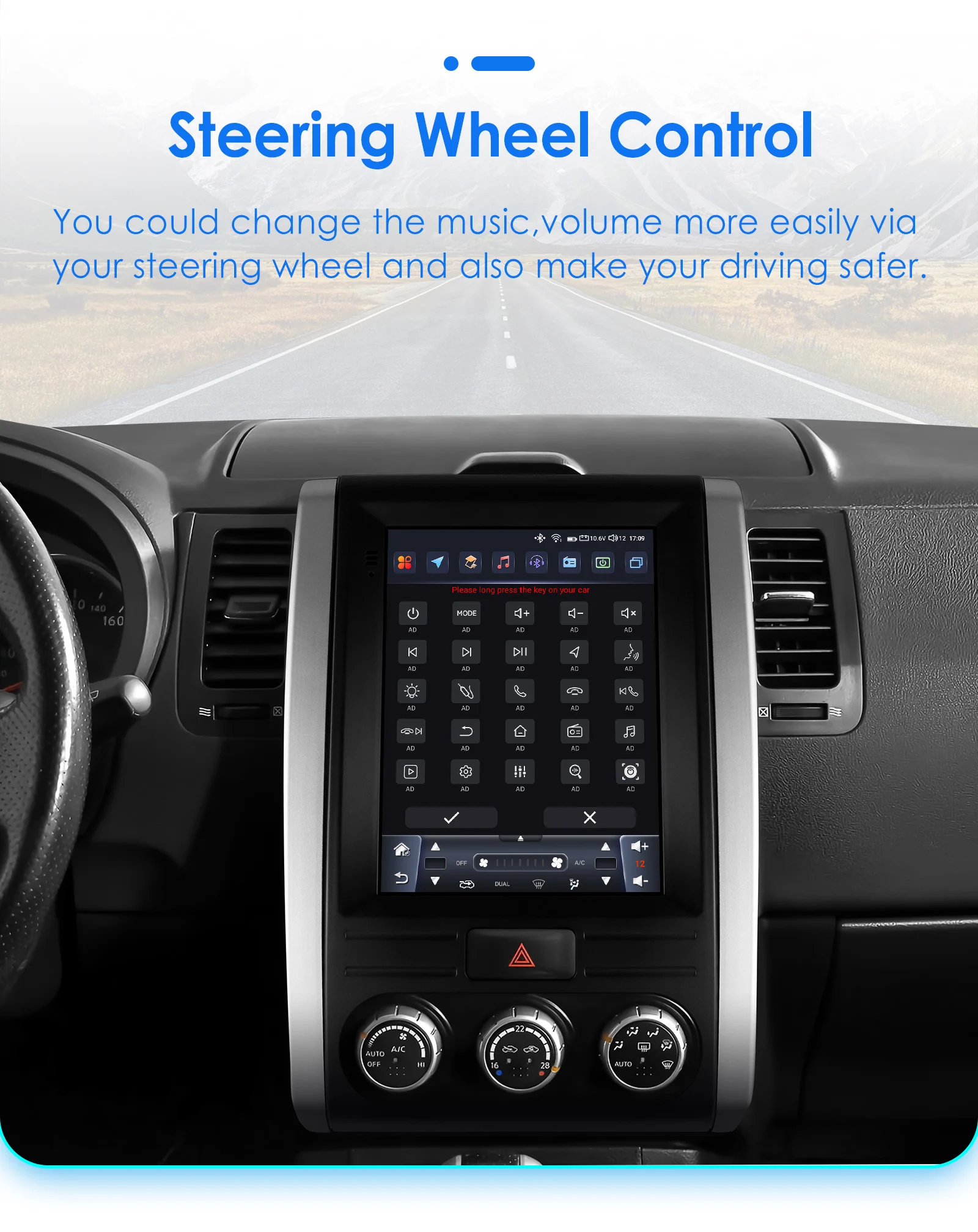 OSSURET 9.7''Android 13 Car Radio for Nissan X-Trail X Trail 2 T31 MX6 2007-2015 Multimedia Stereo 2Din Vertical Screen Carplay