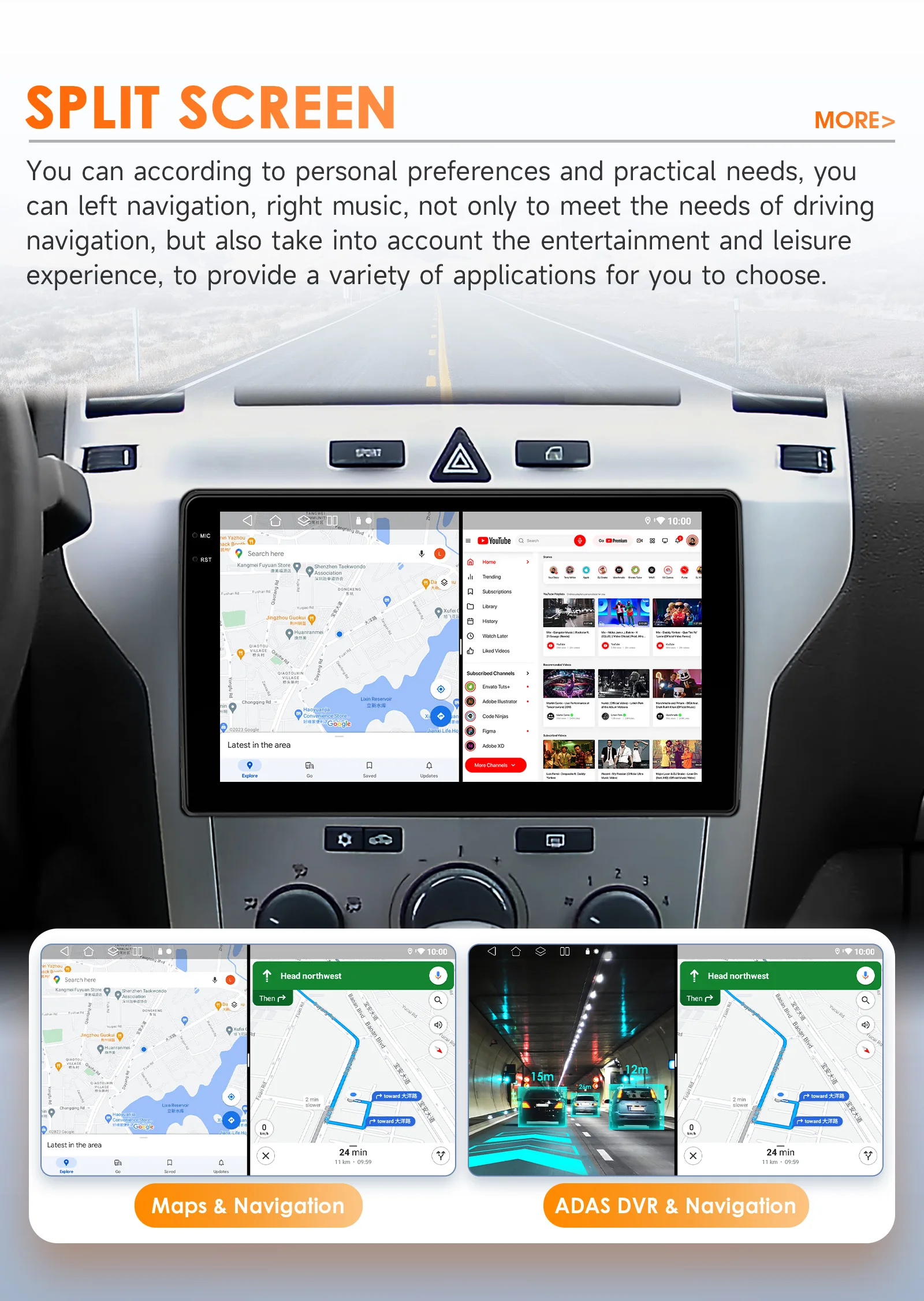 Hizpo2 din Android 14 Auto Radio For Opel Zafira B Astra H 2005-2014 Carplay 4G Car Multimedia Video Player GPS Autoradio 6115