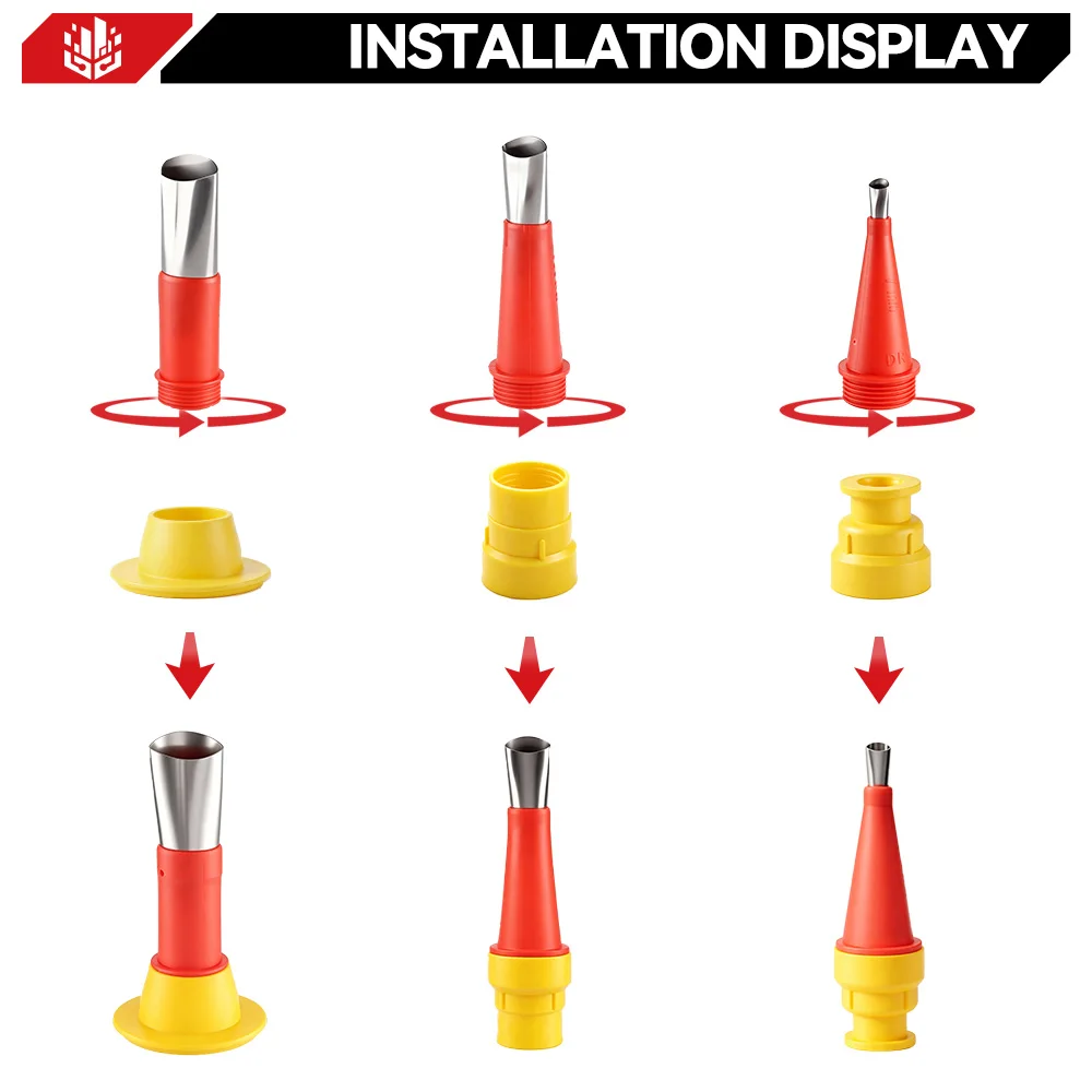 ONEVAN 50MM Electric Glass Gun 14 Nozzles Cordless Caulking Glass Gun Houeshold Gap Filling Power Tools For Makita Battery Pin