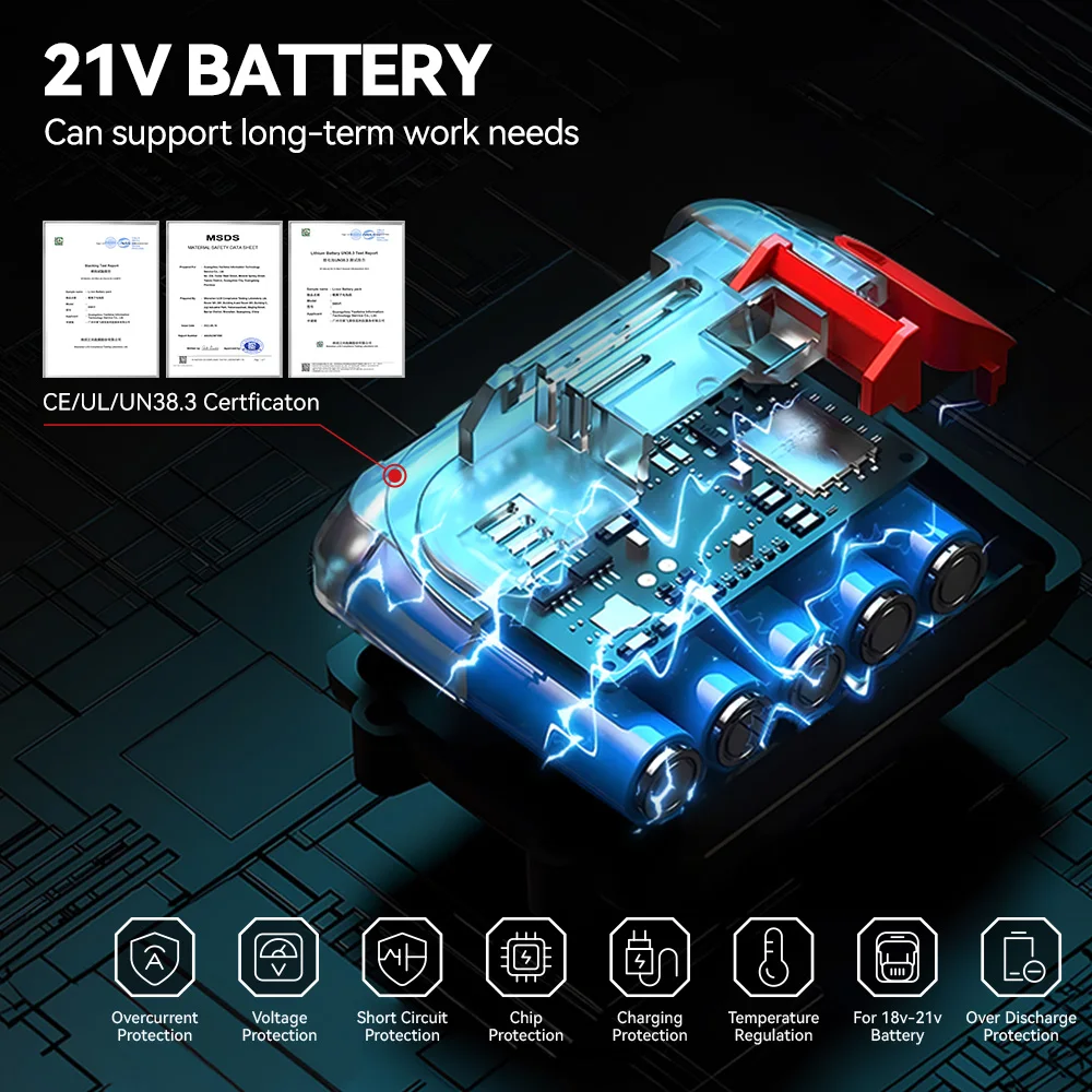 ONEVAN 50MM Electric Glass Gun 14 Nozzles Cordless Caulking Glass Gun Houeshold Gap Filling Power Tools For Makita Battery Pin