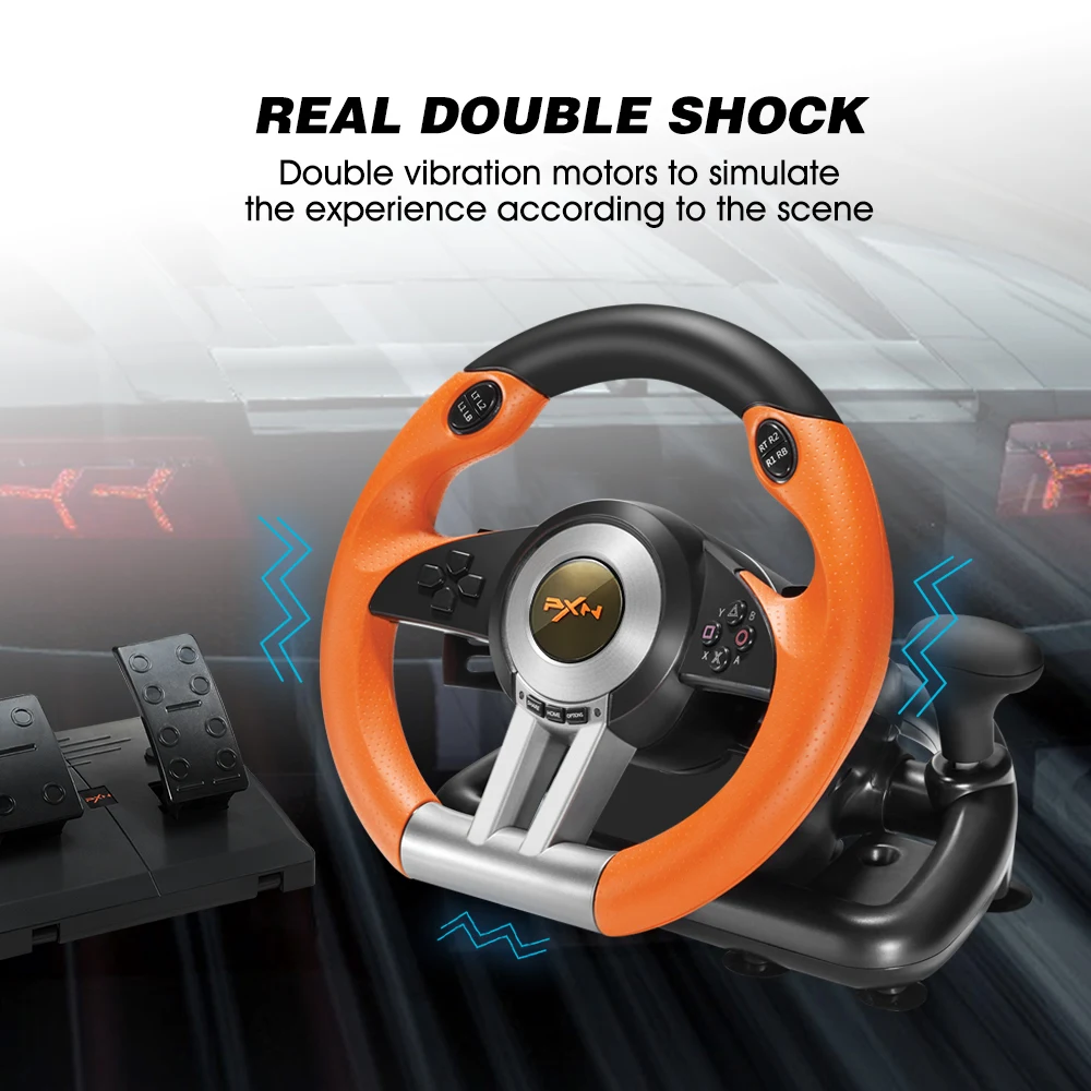 PXN V3 Pro Gaming Steering Wheel Volante PC Racing Wheel for PC Window 7/8/10/11/PS3/PS4 /Switch/XBOX One/Xbox Series X/S