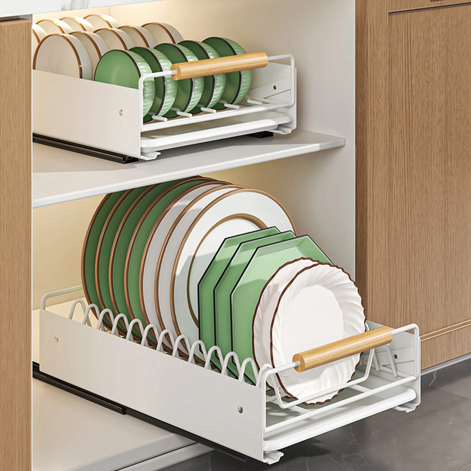 Pull Out Cabinet Organizer Slide Out Shelves Sliding Cabinet Drawers For Kitchen Pantry Shelves Bathroom Home Cabinet