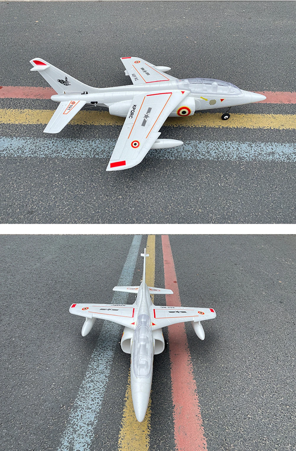 KPQRC 740mm Wingspan EPO 64mm Ducted Fan EDF Jet RC Airplane Fixed Wing KIT
