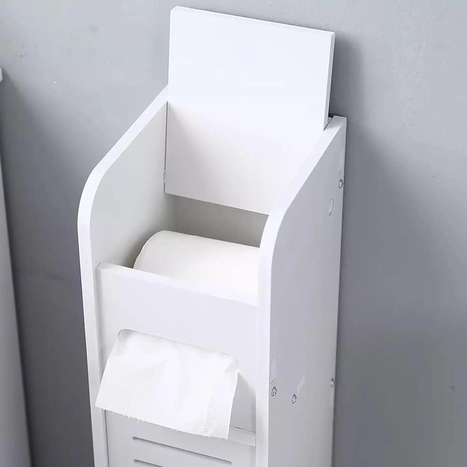 Bathroom Cabinet Bedroom Cabinet Bathroom Storage Cabinet White Tall Slim Shelf Cabinet Living Room Storage Riser