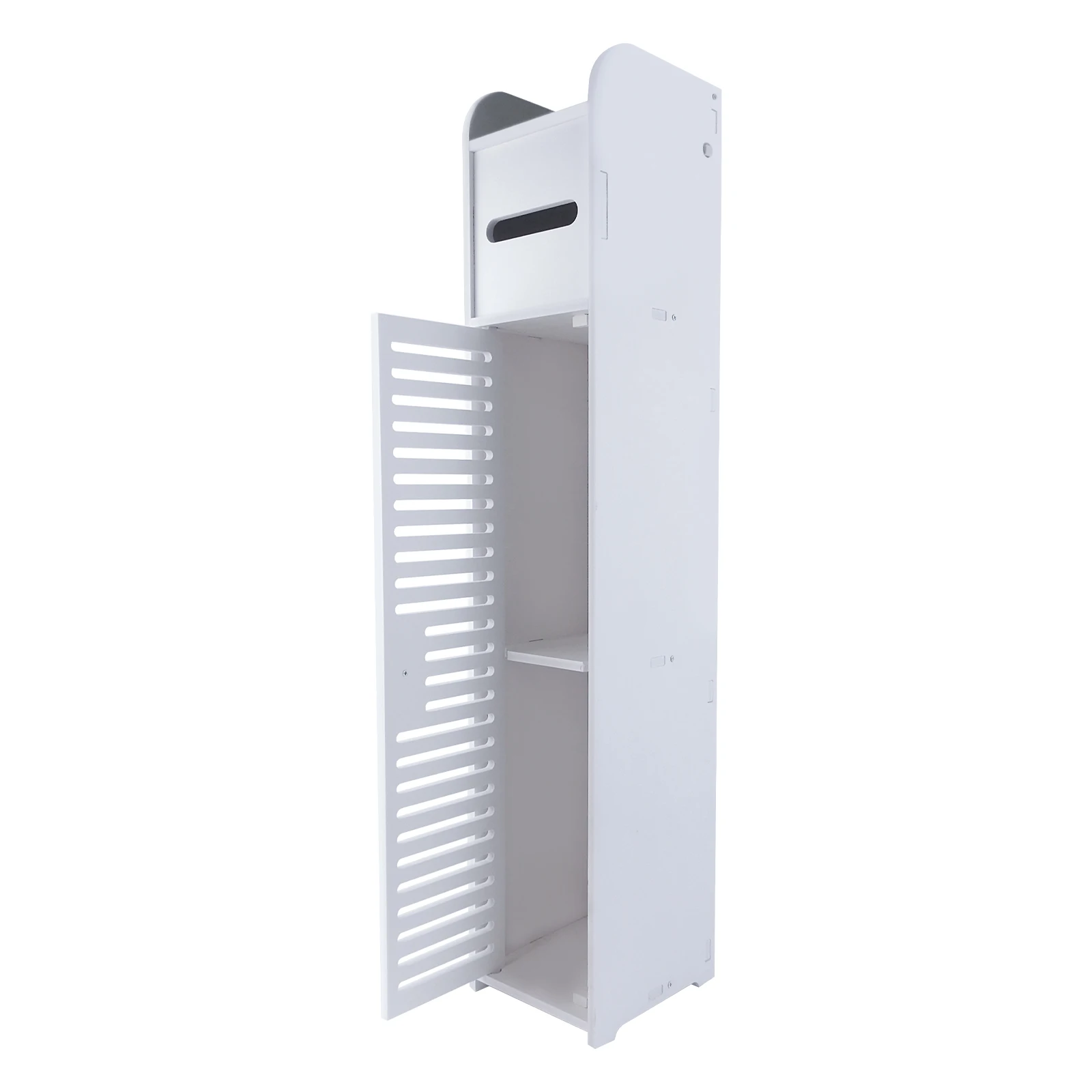 Bathroom Cabinet Bedroom Cabinet Bathroom Storage Cabinet White Tall Slim Shelf Cabinet Living Room Storage Riser