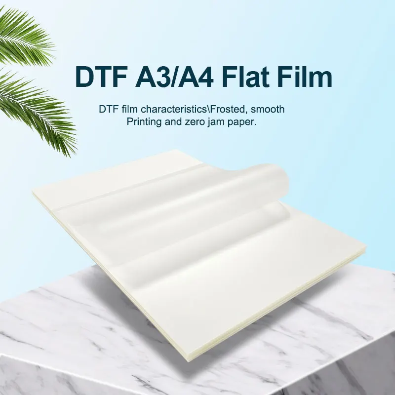 20 Sheets DTF Transfer Film Paper A4 Double Sided Matte Clear Pretreat PET Heat Transfer Paper