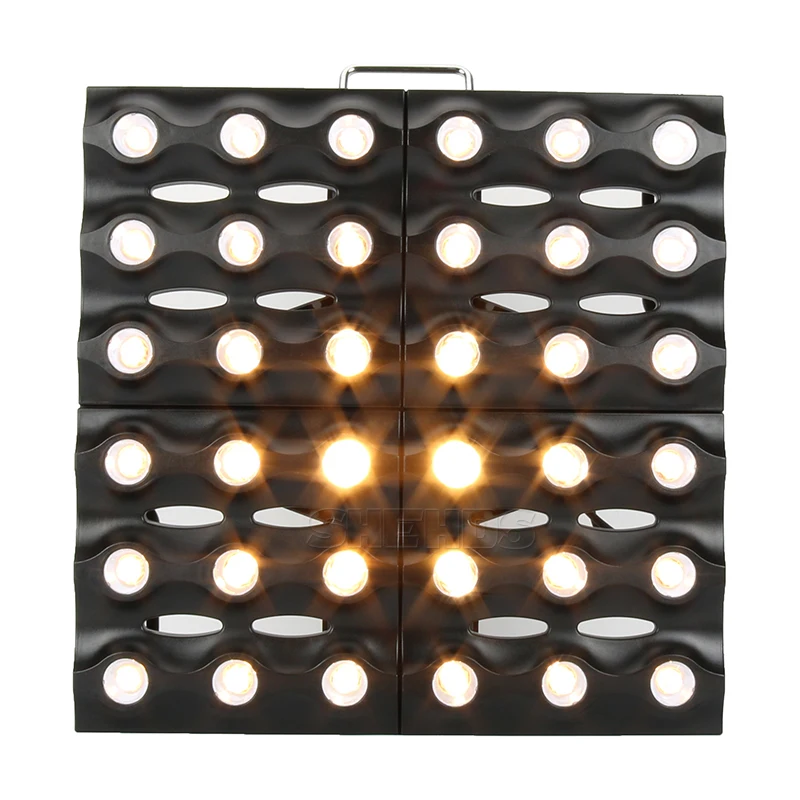SHEHDS 2/4PCS 25x12W LED RGBW Blinder Matrix Stage Lighting DJ Bar Party Effect Christmas Decoration Concert Audience