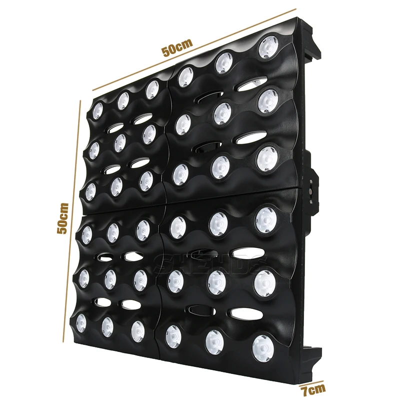 SHEHDS 2/4PCS 25x12W LED RGBW Blinder Matrix Stage Lighting DJ Bar Party Effect Christmas Decoration Concert Audience