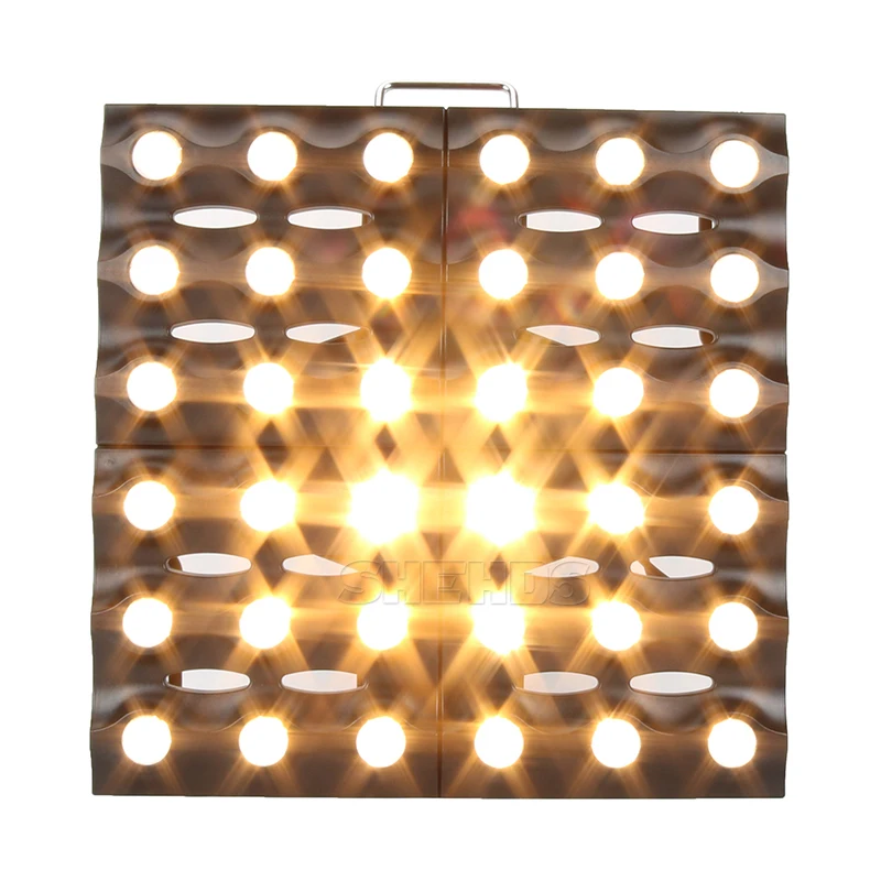 SHEHDS 2/4PCS 25x12W LED RGBW Blinder Matrix Stage Lighting DJ Bar Party Effect Christmas Decoration Concert Audience