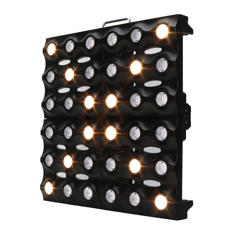 SHEHDS 2/4PCS 25x12W LED RGBW Blinder Matrix Stage Lighting DJ Bar Party Effect Christmas Decoration Concert Audience