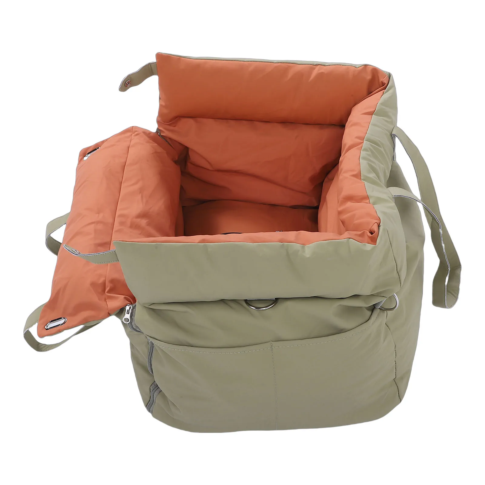 Puppy Car Seat Pet Travel Bed Portable Travel Outdoor Detachable Washable Pet Car Seat with Harness for Dogs Cats