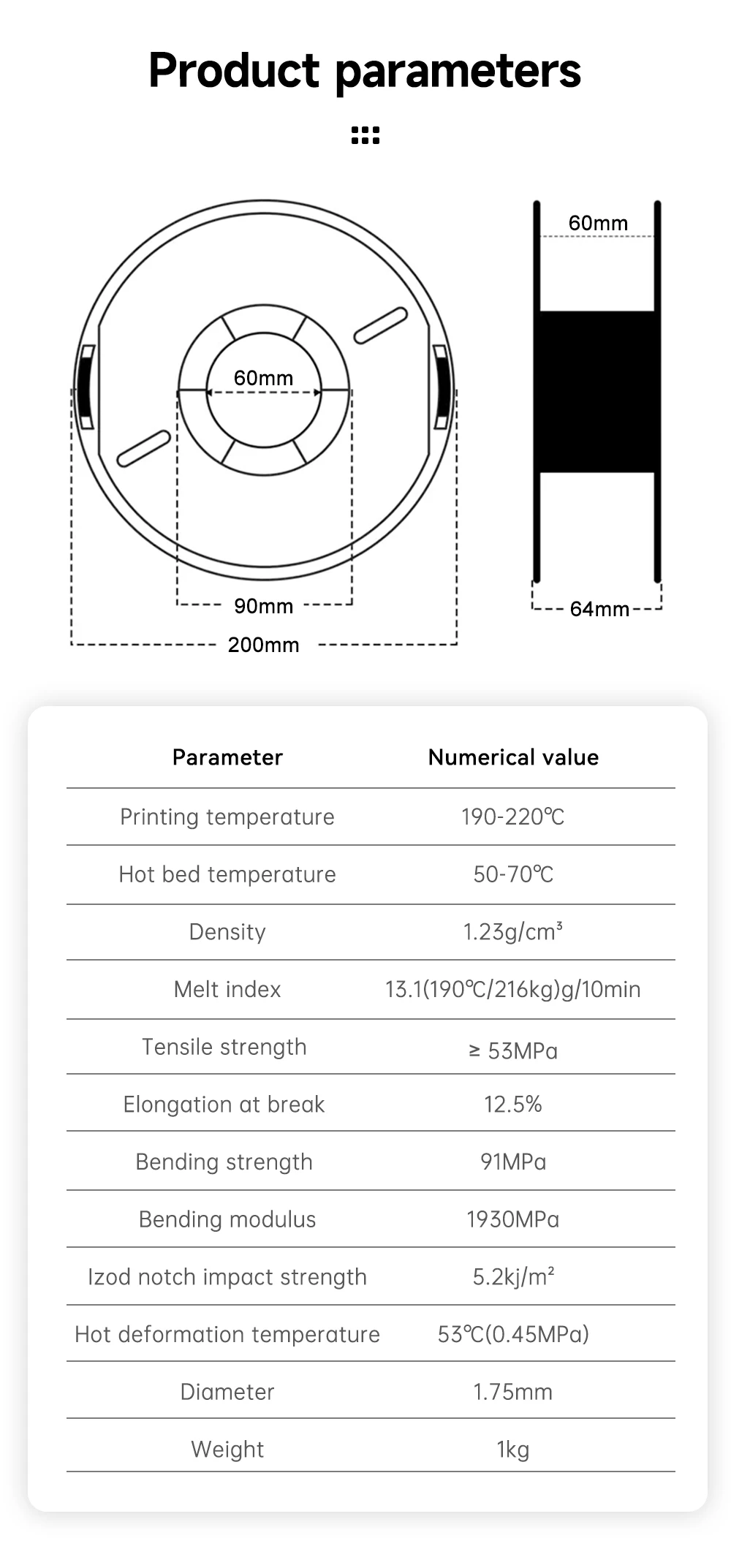 KINGROON Marble PLA Filament 1.75mm 1kg Like Marble White Stone 3D Printer FIlament, Plastic Spool 2.2lbs 3D Printing Material
