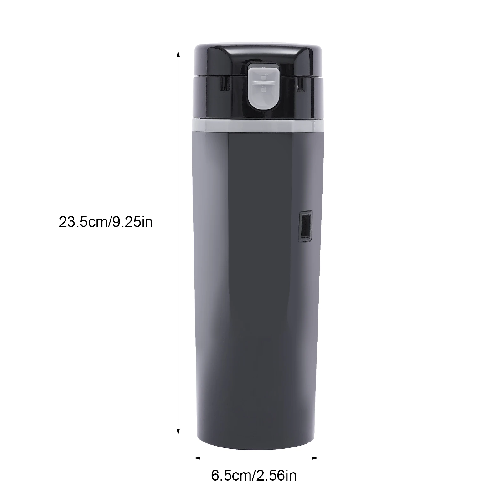 Electric Car Kettle Heater Digital Display Car Heating Cup with Anti-Game Lid Touch Control 304 Stainless Steel Liner for Car