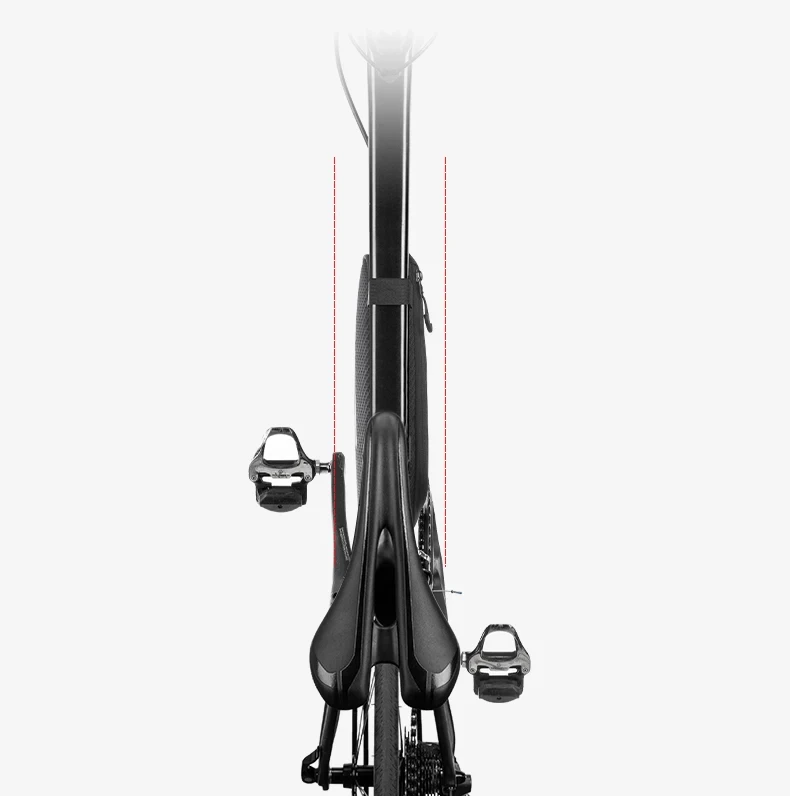 ROCKBROS Local Shipping 1.2L Bike Bag Side Pockets Twill Tube Triangle Cycling Bag Ride Without Touch Bag Bicycle Accessories