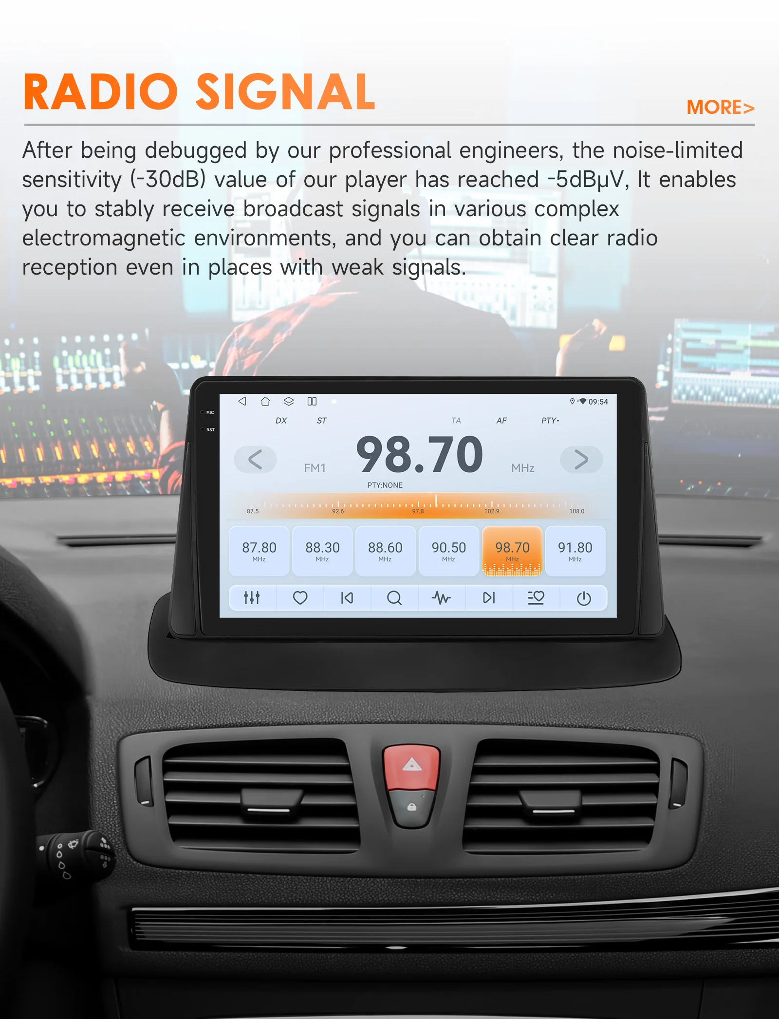 9" Hizpo 2Din CarPlay Android Auto Car Radio for Renault Megane 3 2008 - 2014 Snapdragon 6115 Headunit RDS DSP GPS Navigation
