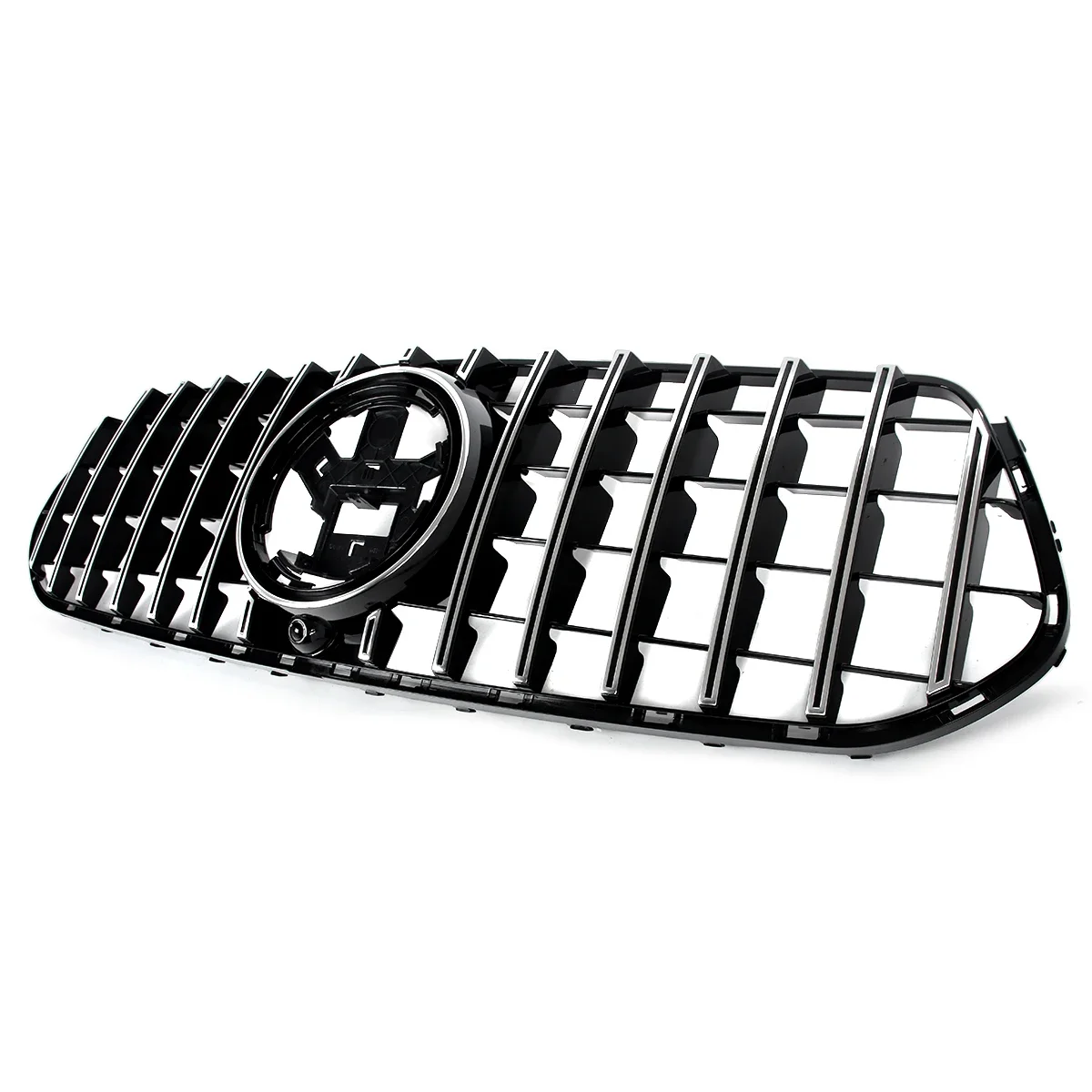 SAIQINGSP GTR Style Front Grille Chrome+Black For Mercedes-Benz W167 GLE350 GLE450 GLE580 GLE53AMG 2024 Car Accessories Tools