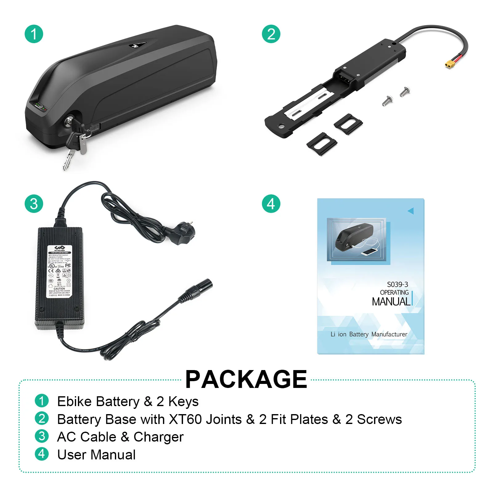 Hailong E-Bike Akku Lithium-Ion Batterie Pack 36V 13Ah 48V 14.4Ah 36V 19.2Ah,18650 & 21700 Zellen,Ersatzakku für 750W 1000W Bafang Tongsheng Mittelantrieb Motor,Versand Aus Deutschem Lager Schnelle Lieferung