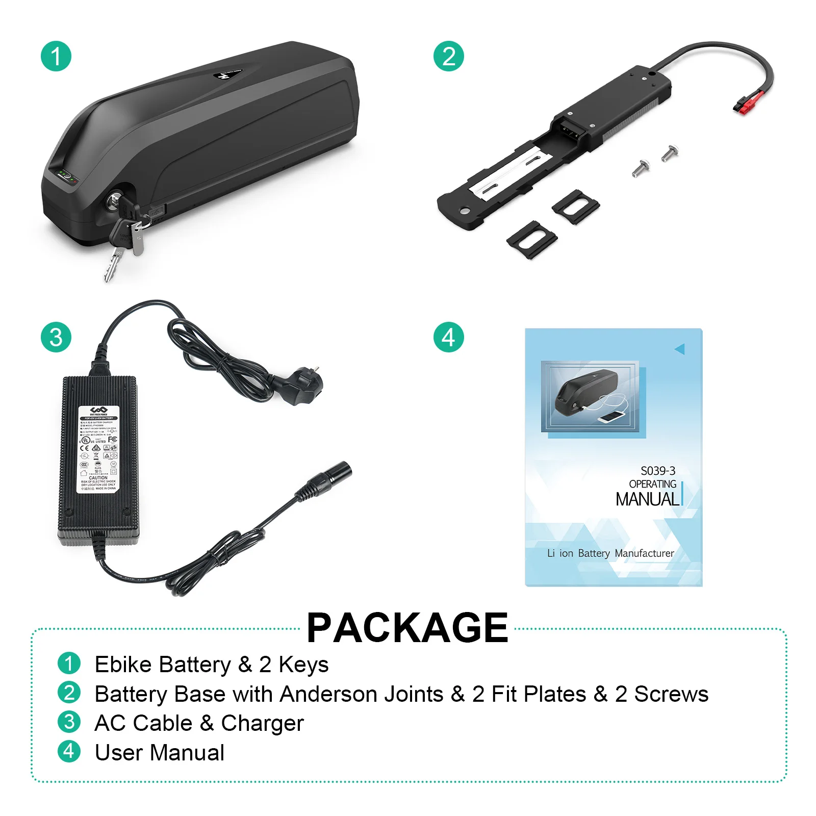 Hailong E-Bike Akku Lithium-Ion Batterie Pack 36V 13Ah 48V 14.4Ah 36V 19.2Ah,18650 & 21700 Zellen,Ersatzakku für 750W 1000W Bafang Tongsheng Mittelantrieb Motor,Versand Aus Deutschem Lager Schnelle Lieferung