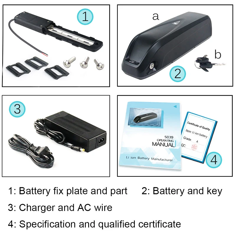 Hailong E-Bike Akku Lithium-Ion Batterie Pack 36V 13Ah 48V 14.4Ah 36V 19.2Ah,18650 & 21700 Zellen,Ersatzakku für 750W 1000W Bafang Tongsheng Mittelantrieb Motor,Versand Aus Deutschem Lager Schnelle Lieferung