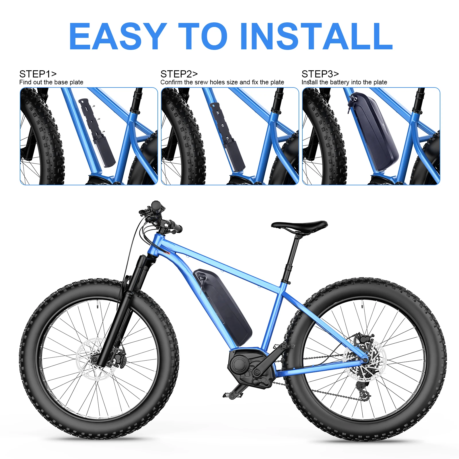Hailong E-Bike Akku Lithium-Ion Batterie Pack 36V 13Ah 48V 14.4Ah 36V 19.2Ah,18650 & 21700 Zellen,Ersatzakku für 750W 1000W Bafang Tongsheng Mittelantrieb Motor,Versand Aus Deutschem Lager Schnelle Lieferung
