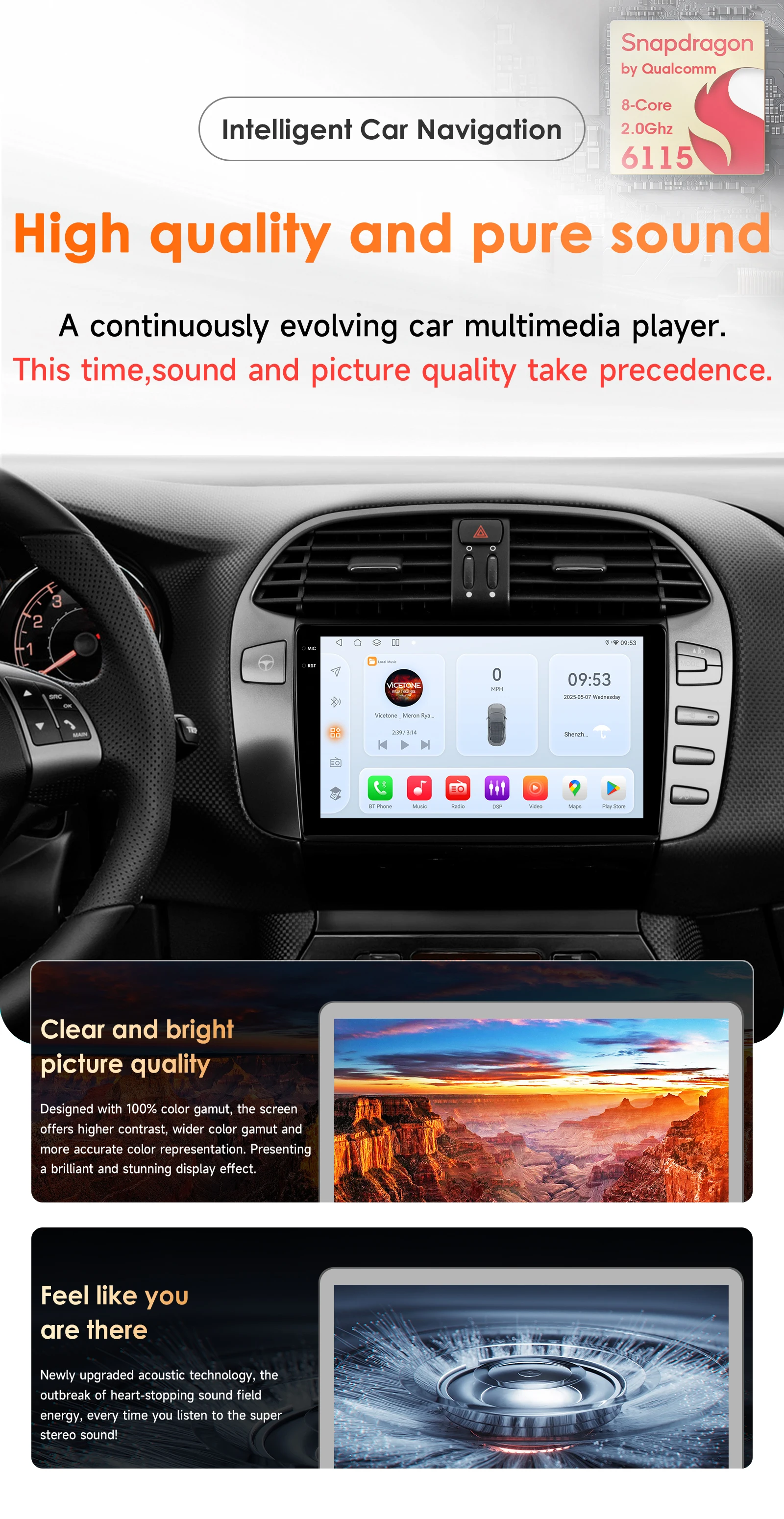 Hizpo 9' Autoradio For Fiat Bravo 2007 - 2012 Multimedia Player GPS Navigation Stereo 2din 4G Carplay Android Auto Head Unit RDS