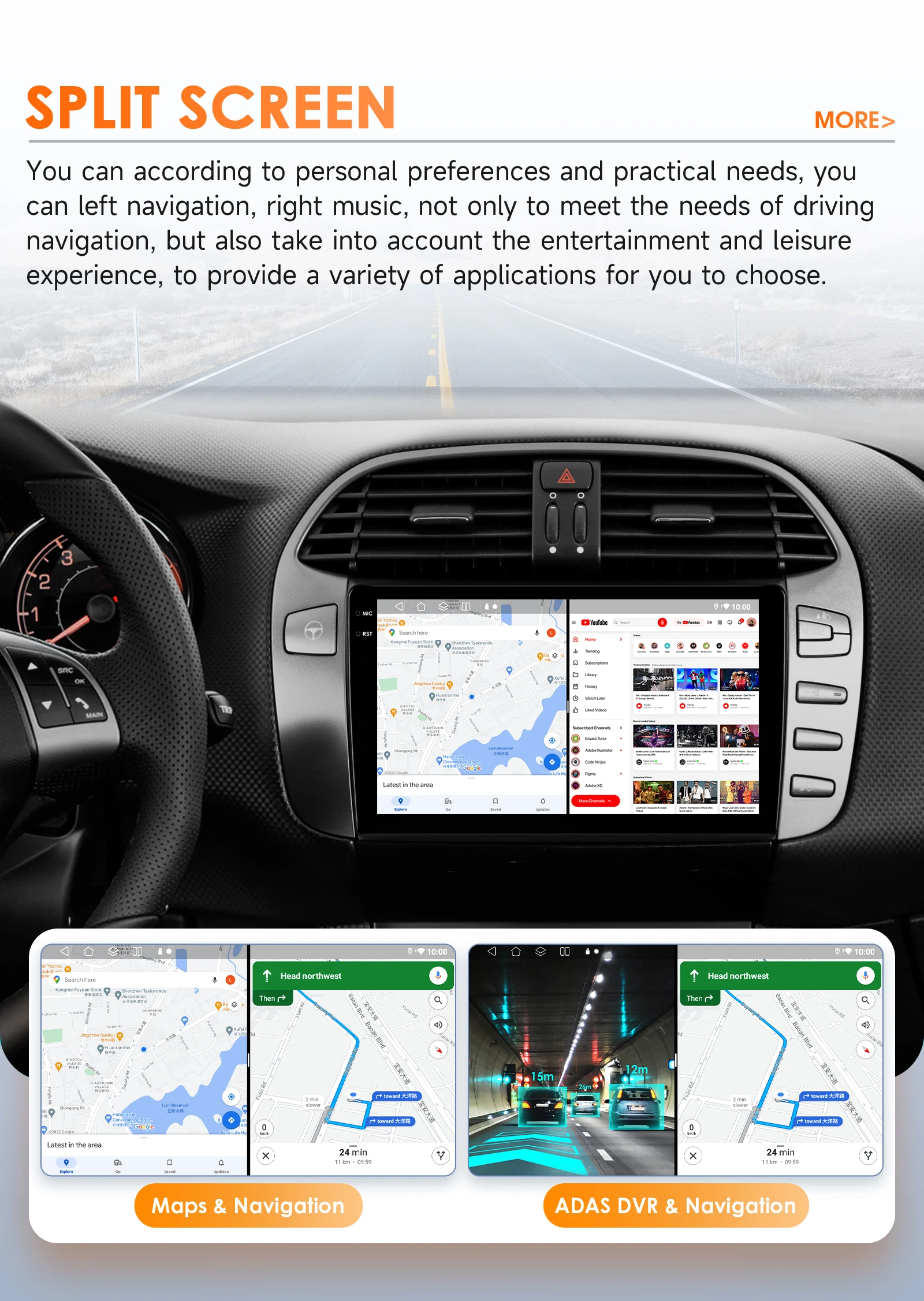 Hizpo 9' Autoradio For Fiat Bravo 2007 - 2012 Multimedia Player GPS Navigation Stereo 2din 4G Carplay Android Auto Head Unit RDS